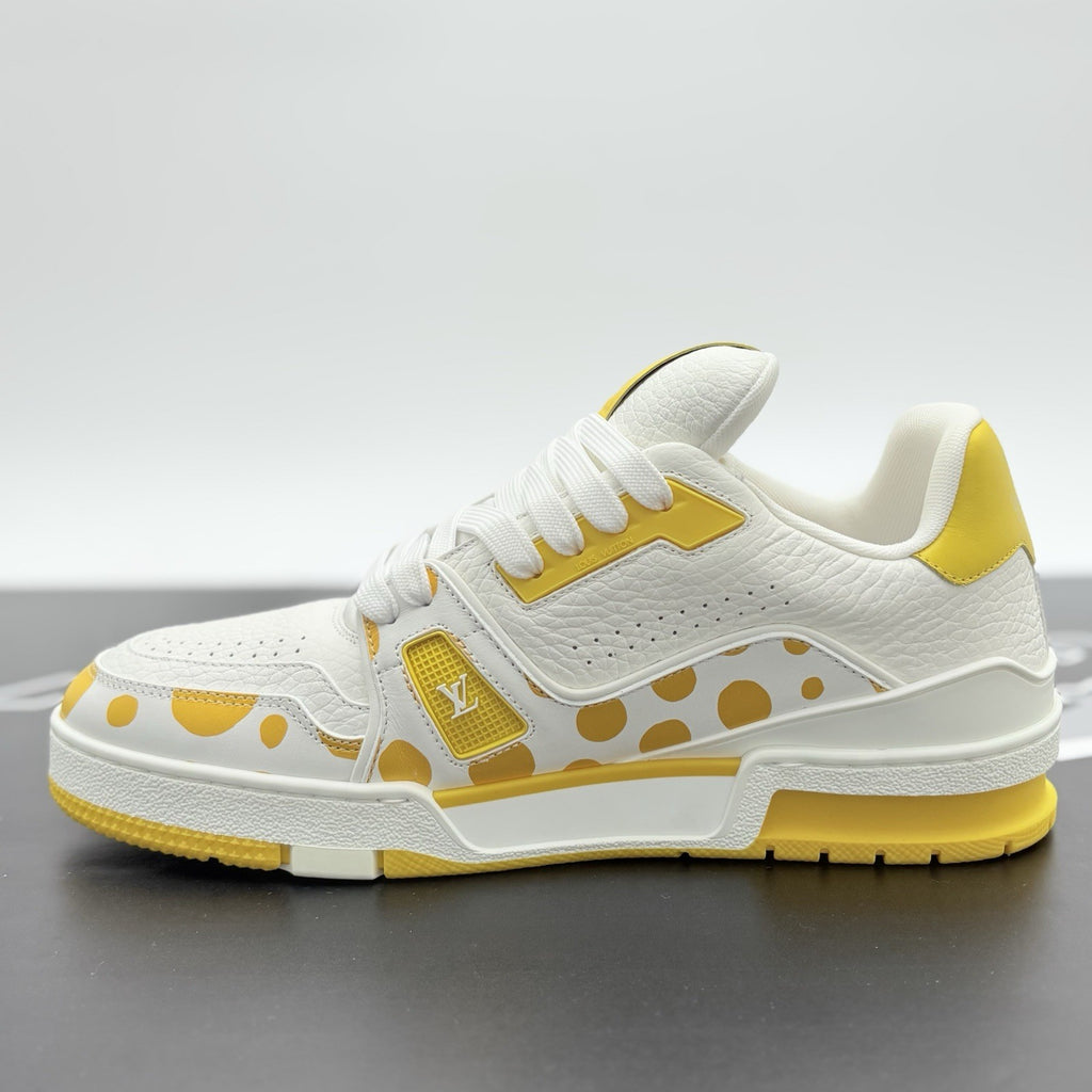Size 6 LV (7-7.5 US) Louis Vuitton x Yayoi Kusama ' White Yellow ' | BRAND NEW!