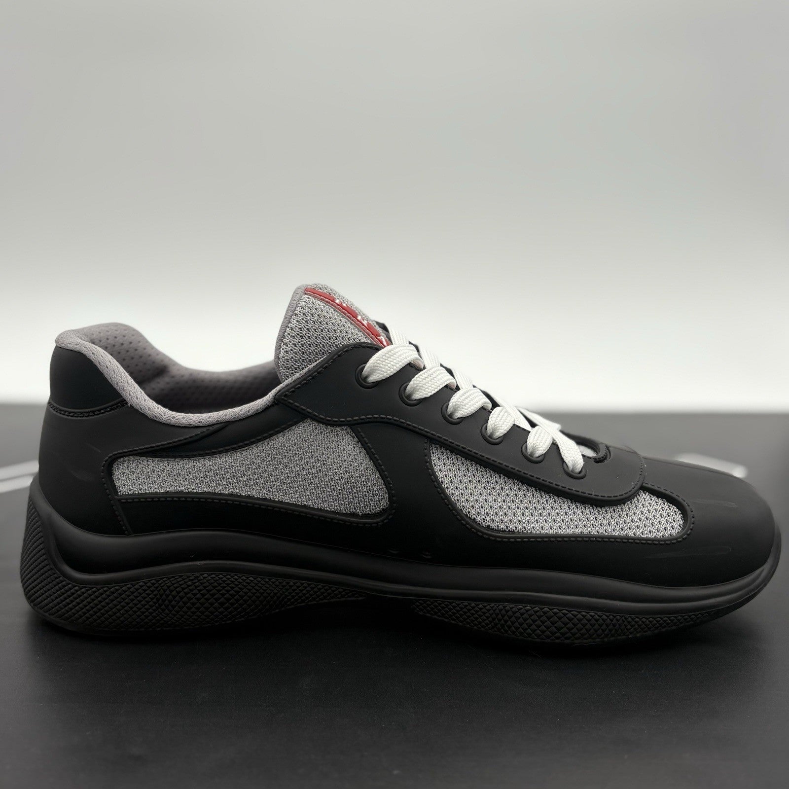 Size 43 (10 US) Prada America's Cup Soft Rubber ' Black ' | EXCELLENT CONDITION!