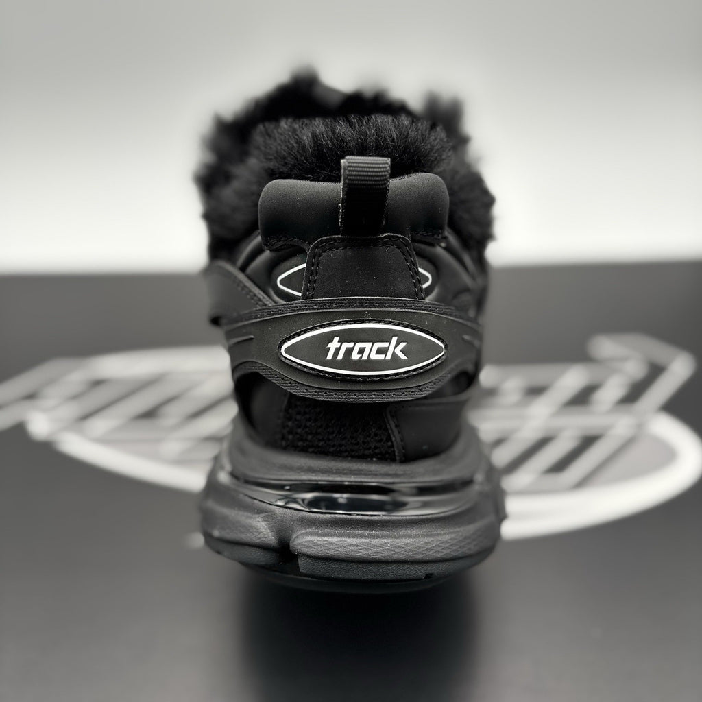 Size 46 (US 13) - Balenciaga Track Faux Fur ‘ Black ' | BRAND NEW!