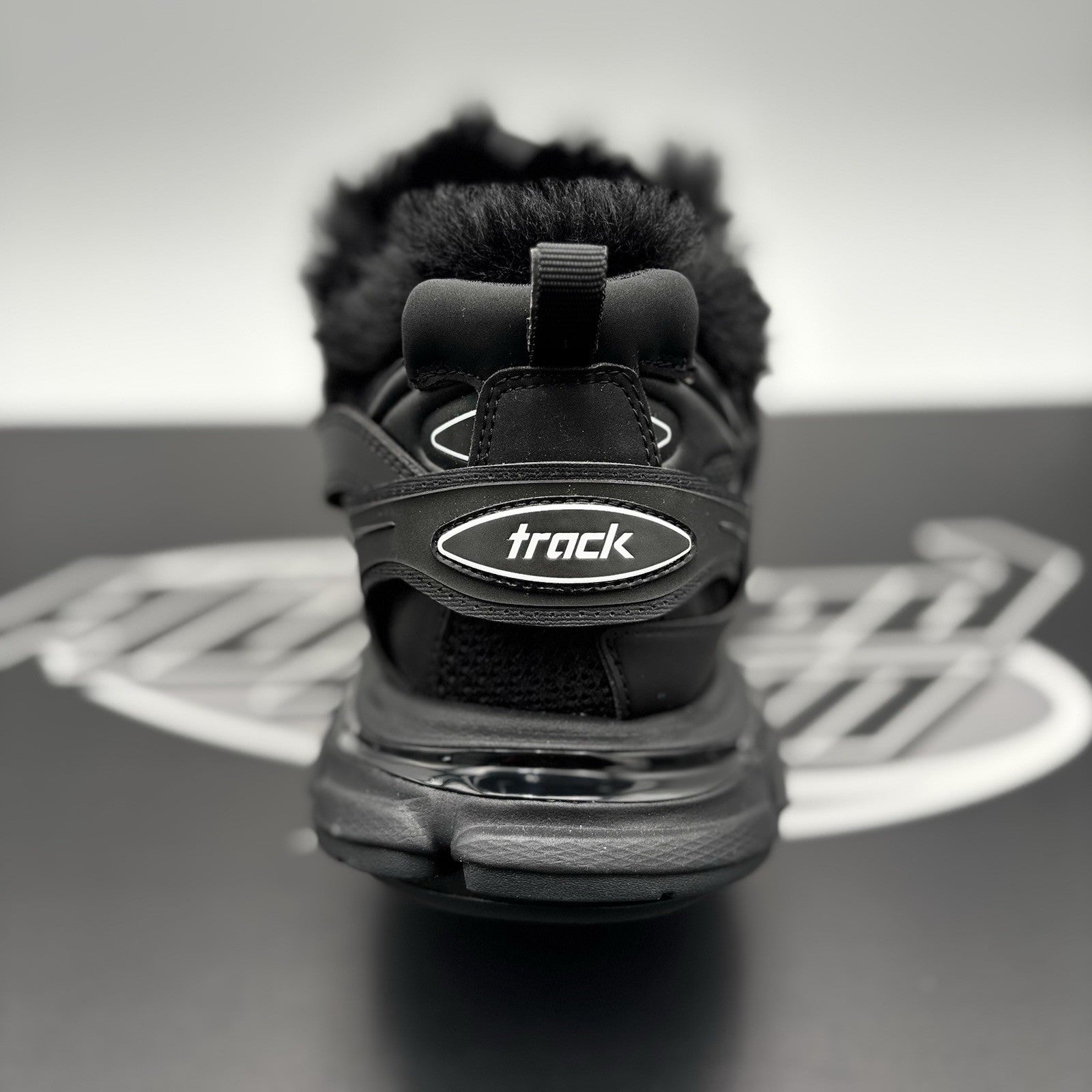 Size 46 (US 13) - Balenciaga Track Faux Fur ‘ Black ' | BRAND NEW!