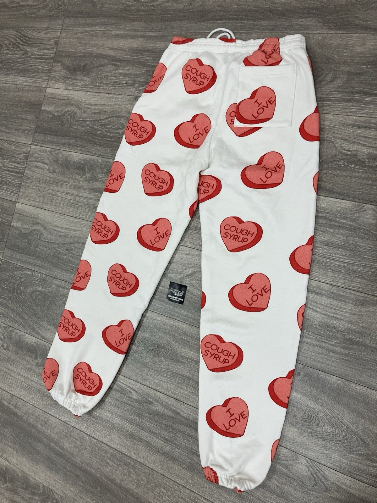 Size L - Thats A Awful Lot Of Cough Syrup Sweatpants ' Valentines ' | RARE | NEW