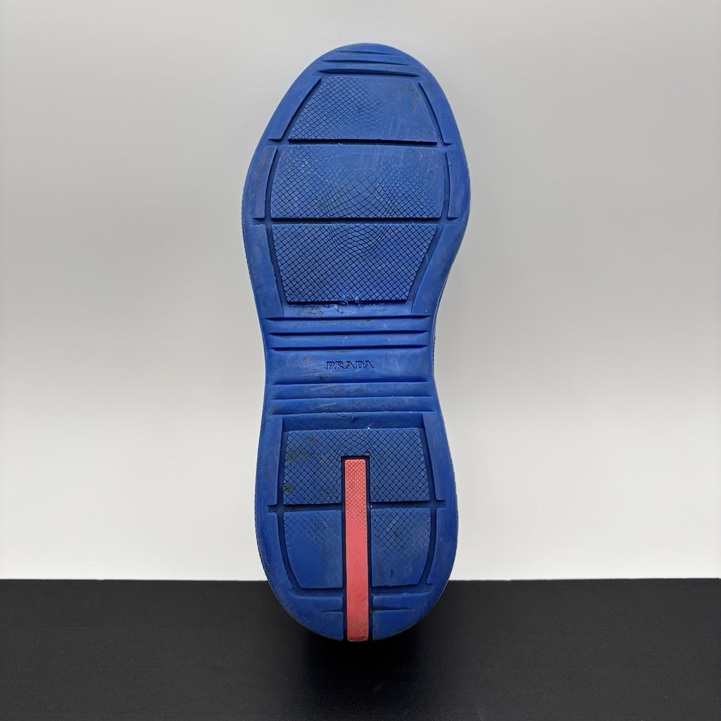 Size 45 (12 US) - Prada America's Cup Soft Rubber ' Blue ' | GOOD!