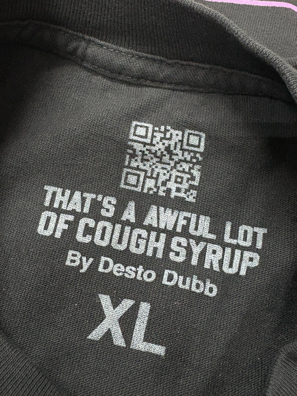 Size XL Thats A Awful Lot Of Cough Syrup X Persona T-Shirt ' Black Pink ' | NEW
