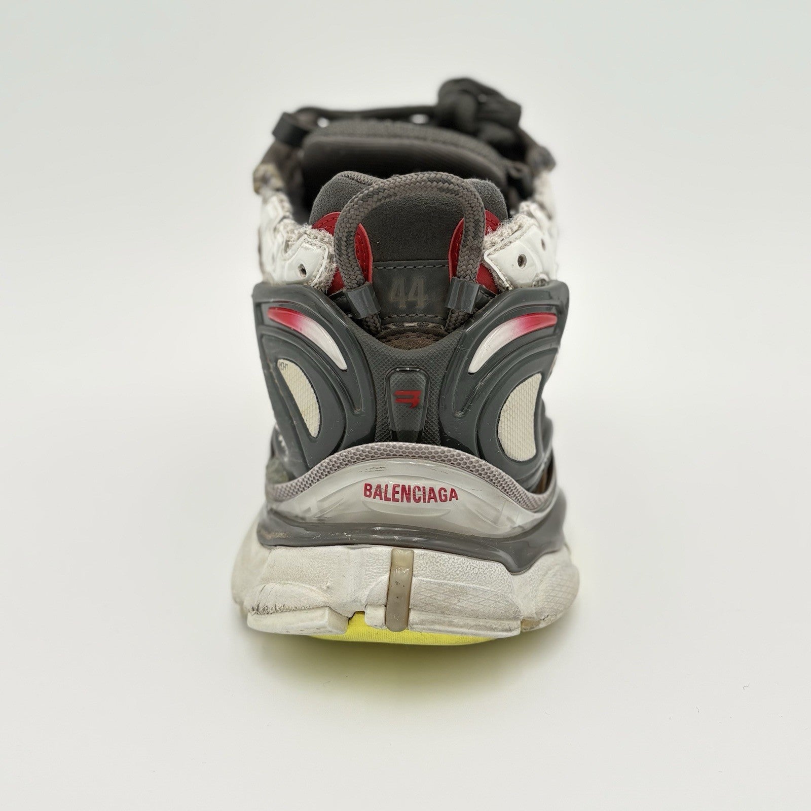 Size 44 (11 US) - Balenciaga Runner ' Black White Red Fluo Yellow ' | GOOD COND!