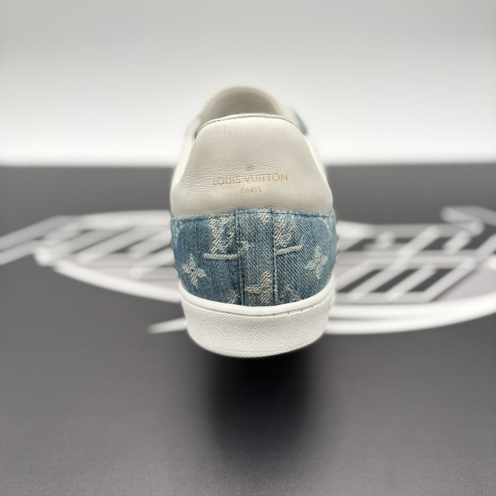 Size 11 LV (12-12.5 US) - Louis Vuitton Luxembourg ‘ Denim Monogram ‘ | GOOD!