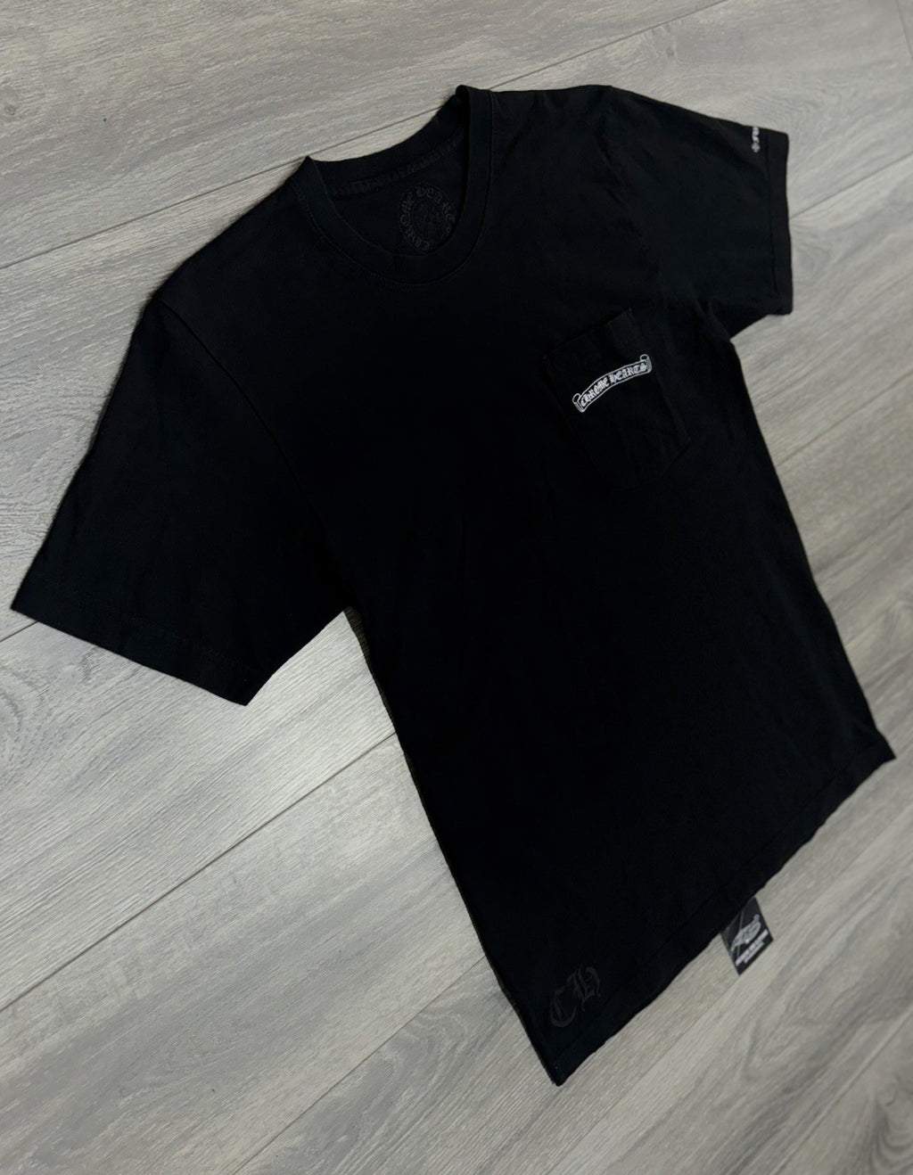 Size Medium - Chrome Hearts Scroll Logo T-Shirt ' Black ' | GREAT COND!