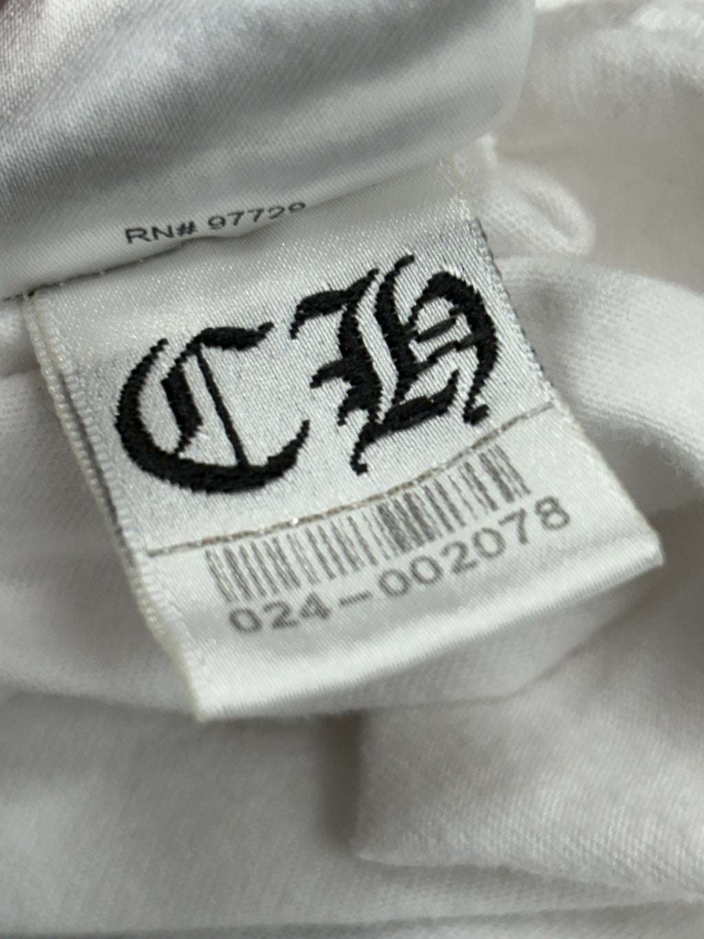 Size XL - Chrome Hearts St. Barth Collar Print T-Shirt ' White Blue '