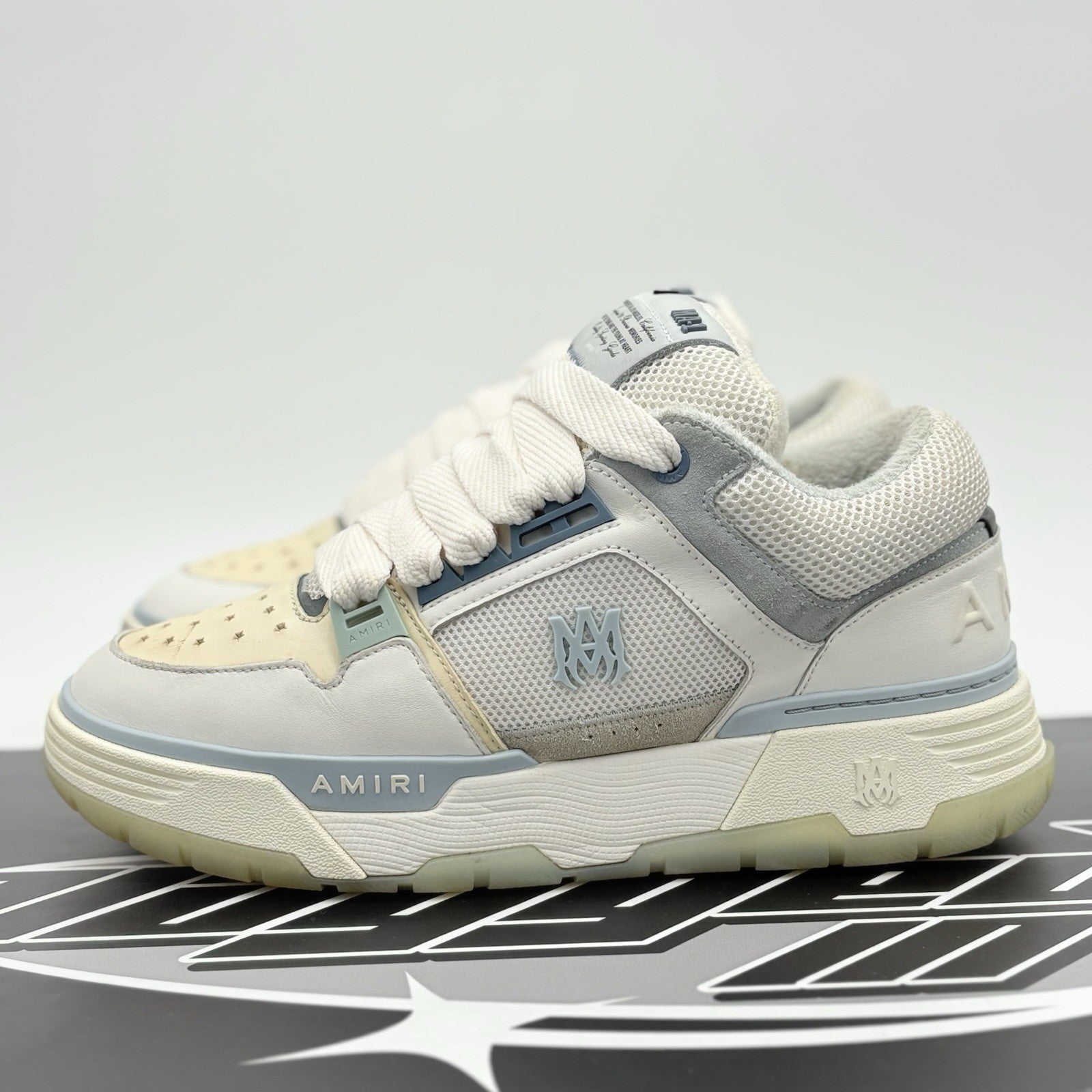 Size 44 (11 US) Amiri MA-1 ' White Blue ' | GOOD CONDITION!