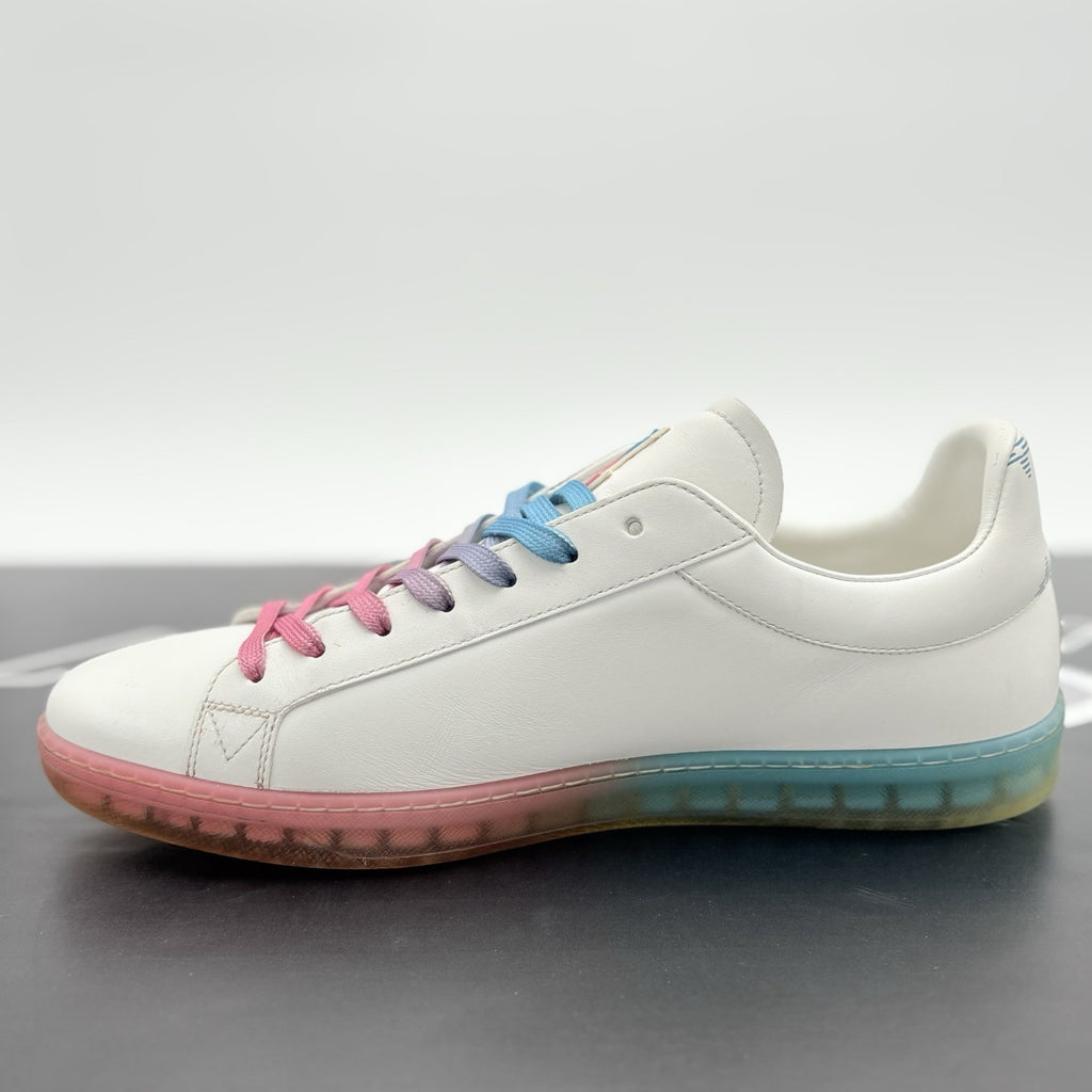 Size 9 LV (10-10.5 US) Louis Vuitton Luxembourg ' White Blue Pink ' |SUPER CLEAN