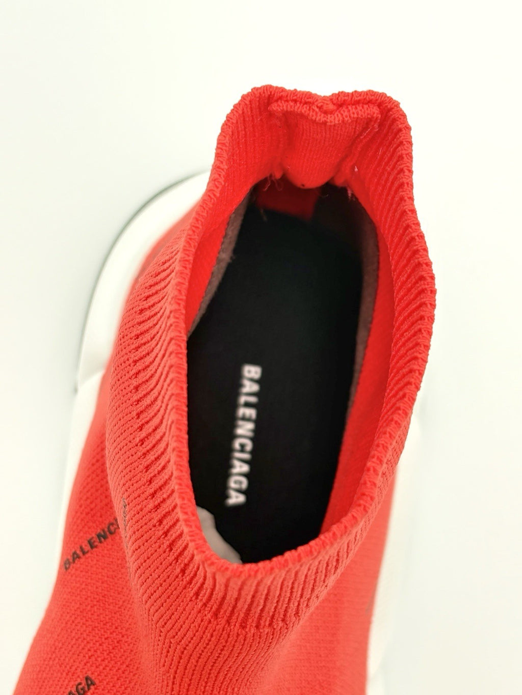 Size 44 (11 US) Balenciaga Speed 2.0 ' All Over Logo Intense Red ' | BRAND NEW!