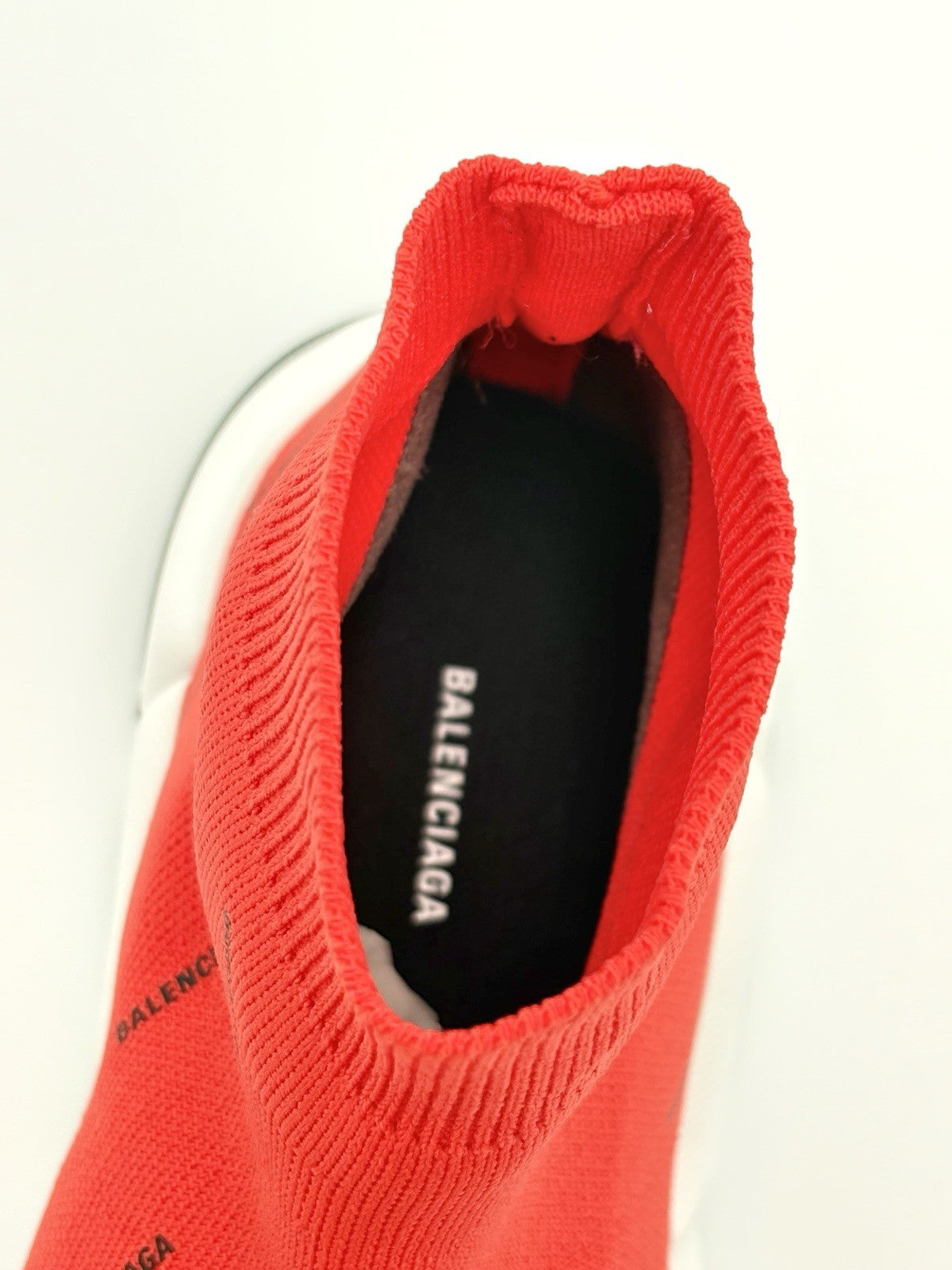 Size 44 (11 US) Balenciaga Speed 2.0 ' All Over Logo Intense Red ' | BRAND NEW!