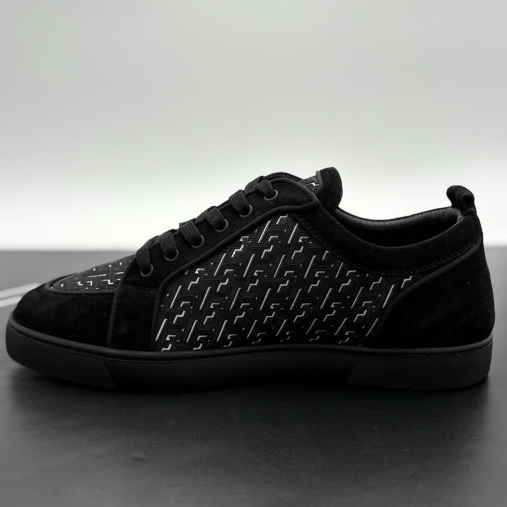Size 45.5 (12.5 US) Christian Louboutin Rantulow Orlato Flat ' Black ' EXCELLENT