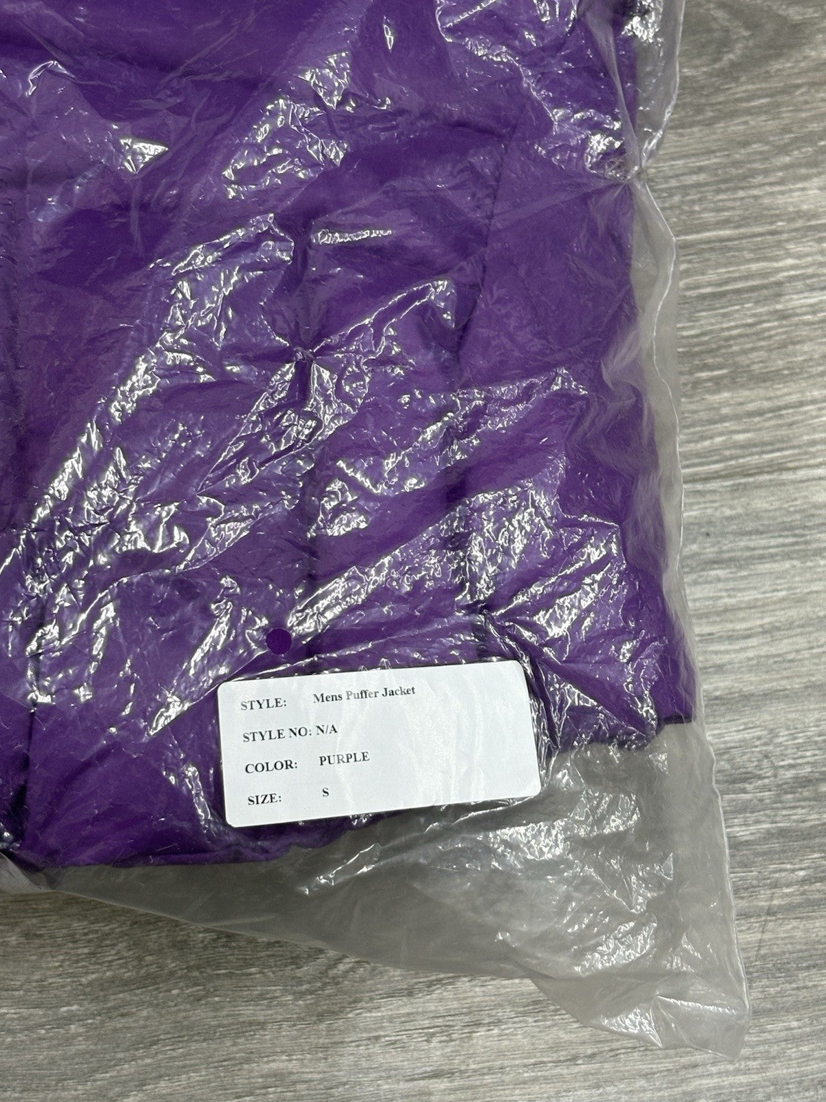 Size S - That's A Awful Lot of Cough Syrup Puffer Jacket ' Purple ' | BRAND NEW!
