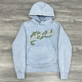 Size L - Amiri Filigree Embroidered Hoodie ' Blue ' | GREAT CONDITION!
