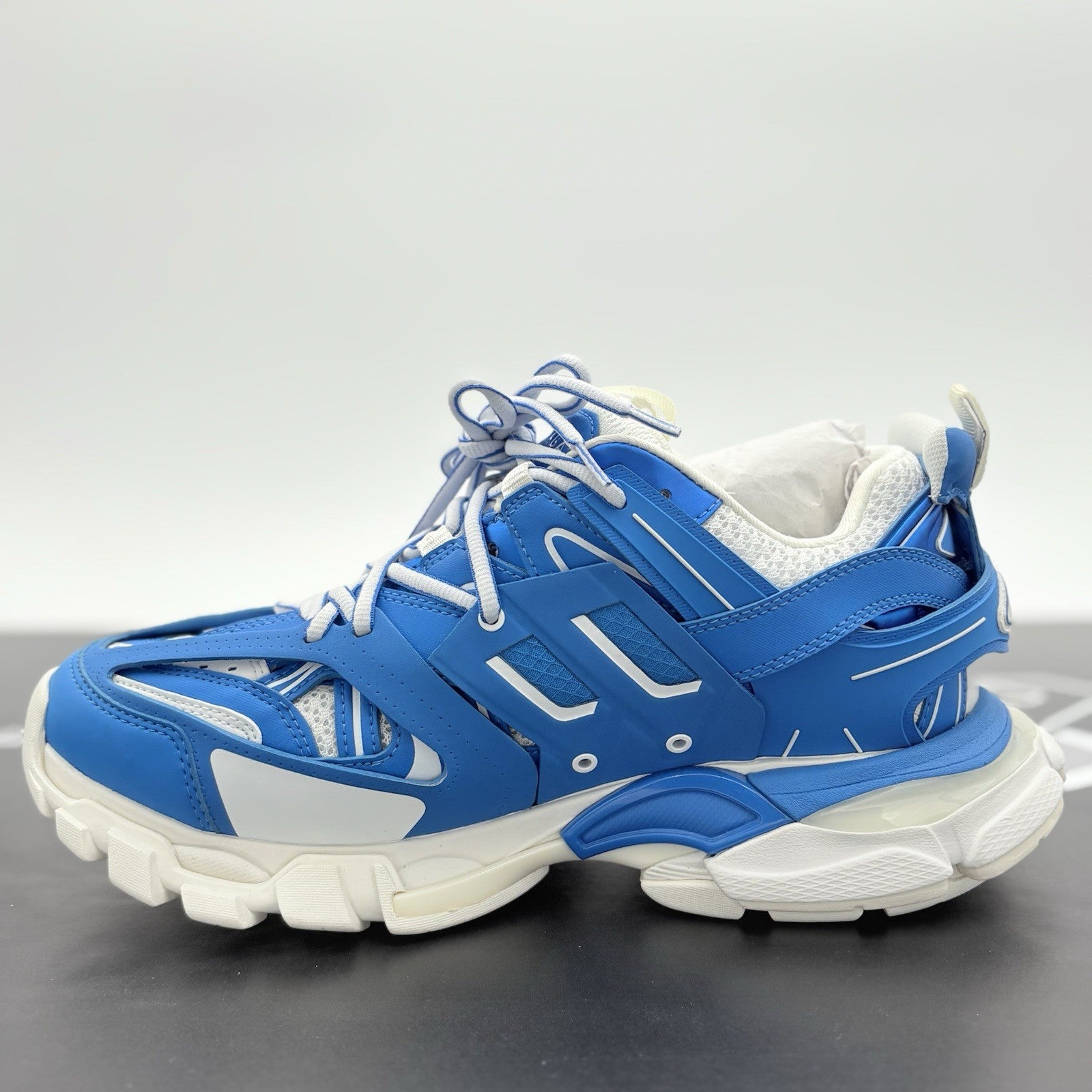 Size 39 (6 US) - Balenciaga Track LED Sneaker ' White Blue ' | BRAND NEW