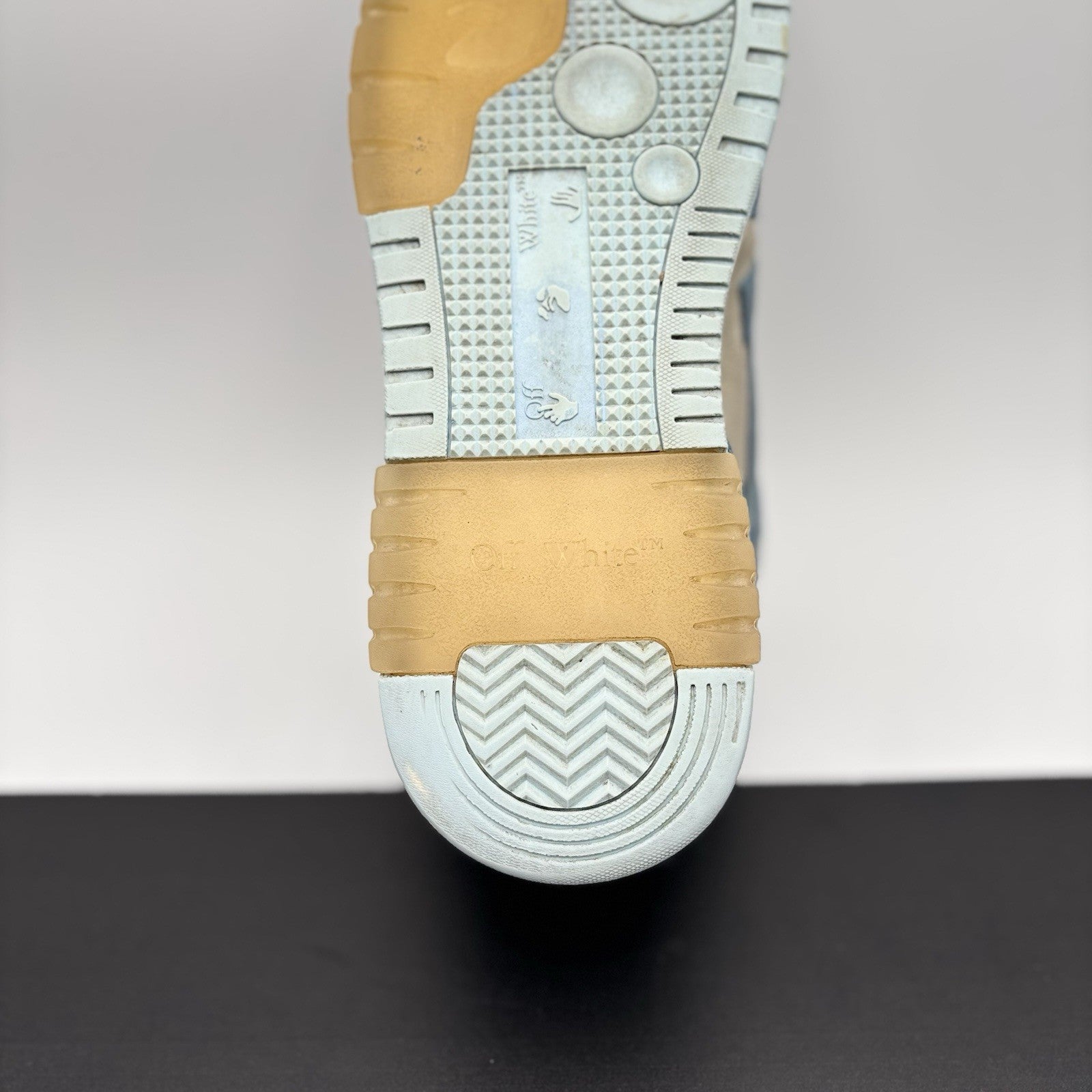Size 45 EU (12 US) - Off-White Out of Office Suede ' Light Blue, White ‘