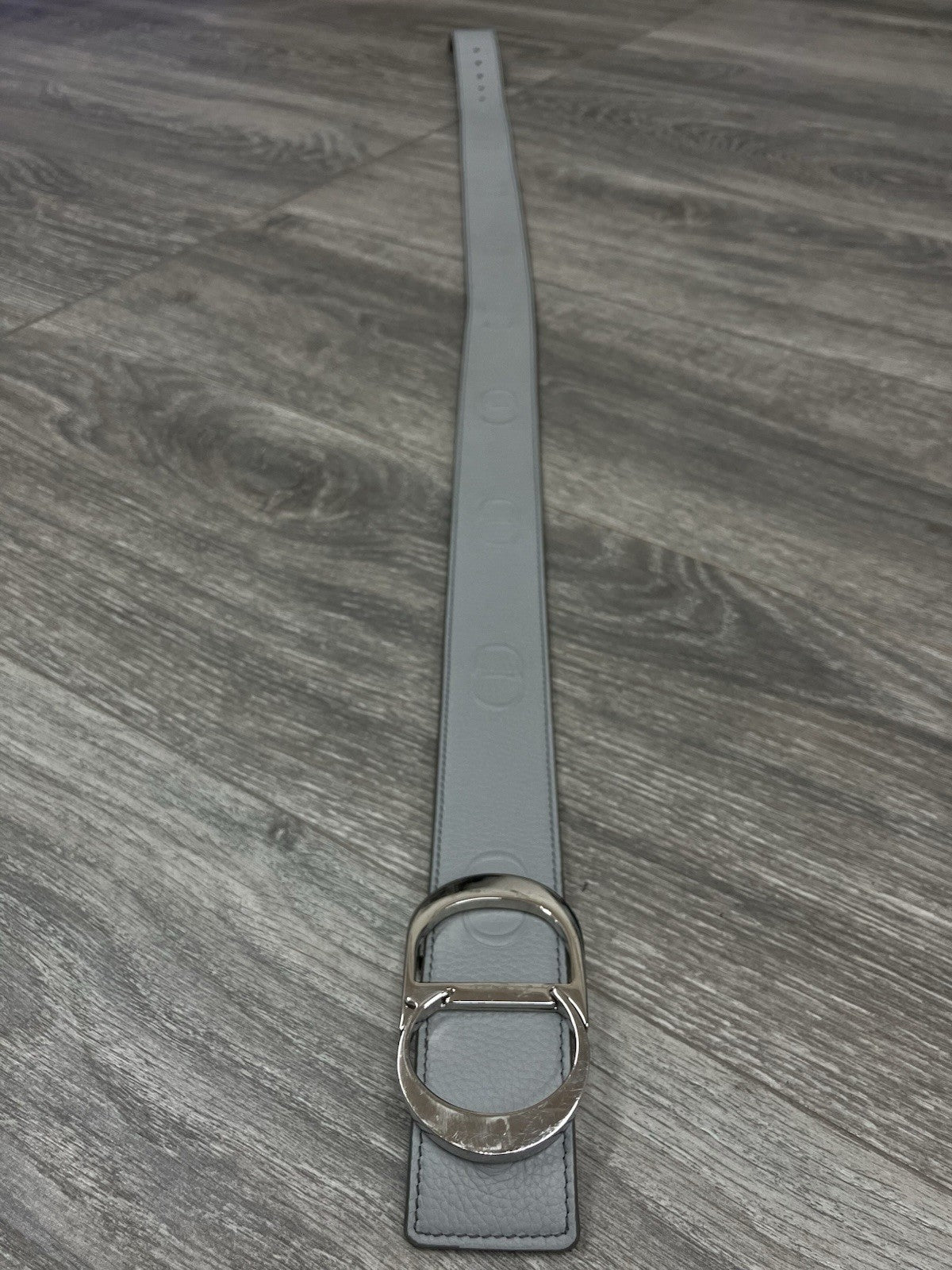 Size 90/36 - Dior CD Buckle Belt ' Leather Gray ' | GOOD CONDITION!