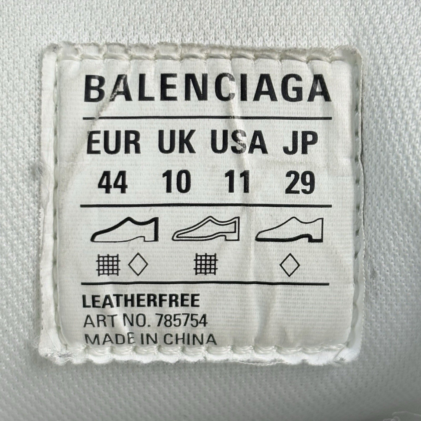 Size 44 (11 US) - Balenciaga Cargo Sneakers ' White Grey Black ' | GREAT COND!