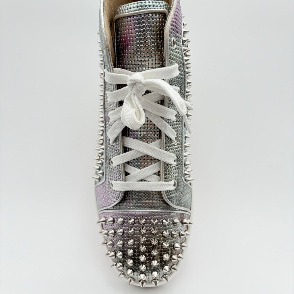 Size 41 (8 US) -Christian Louboutin Spikes ' Multi Silver ' | GREAT CONDITION!