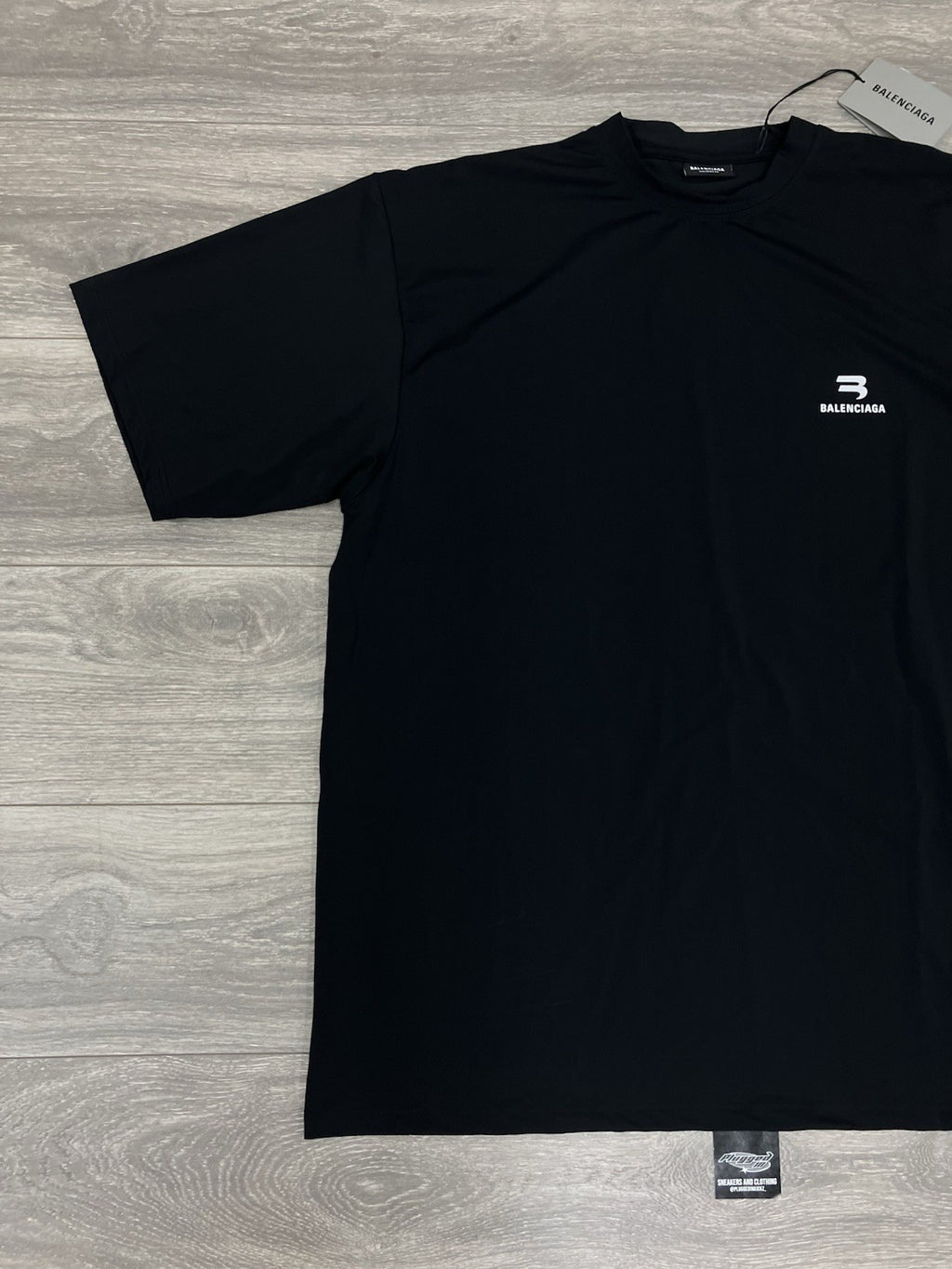 Size Large - Balenciaga Logo Swim Shirt ' Black ' | BRAND NEW!