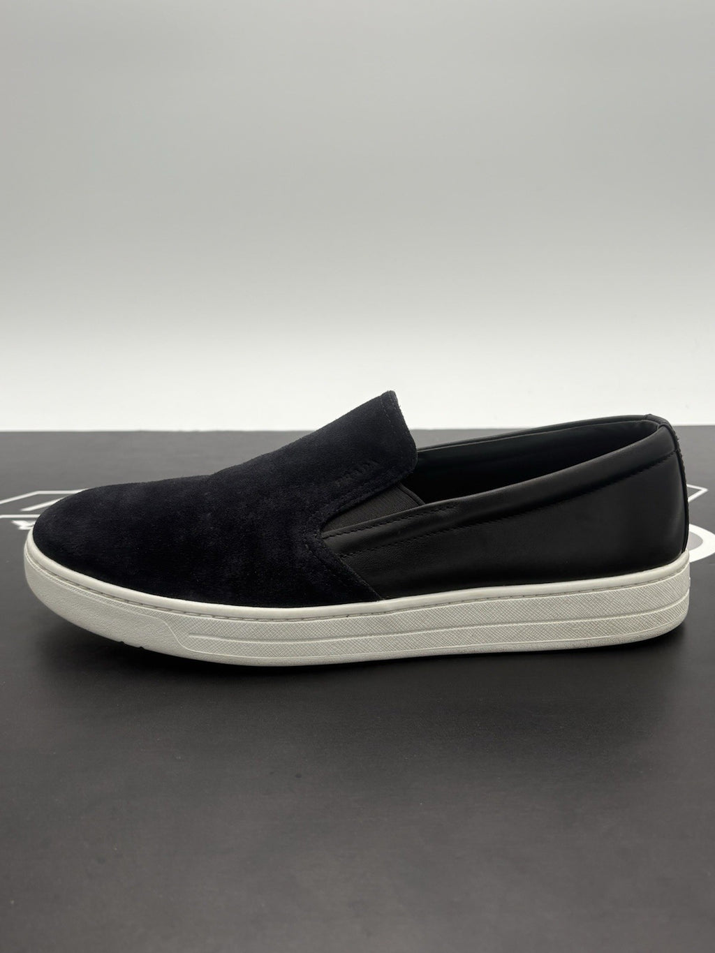 Size 6.5 UK (7.5 US) - Prada Suede Loafer ' Navy ' | GOOD CONDITION!