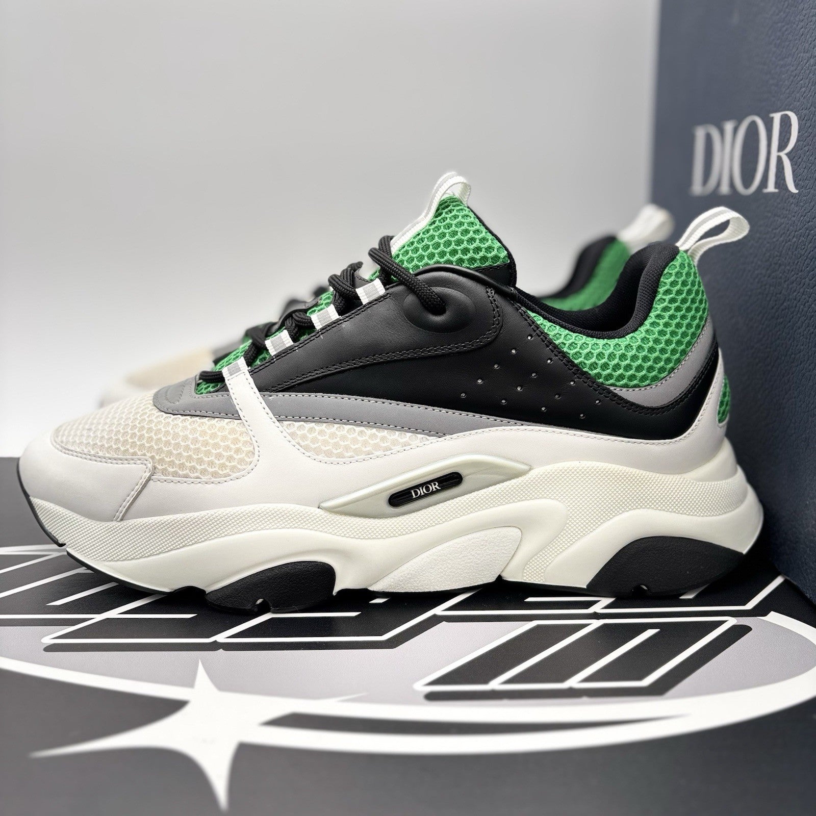 Size 46 (13 US) - Dior B22  Sneaker ' Green, White ' | SUPER CLEAN!