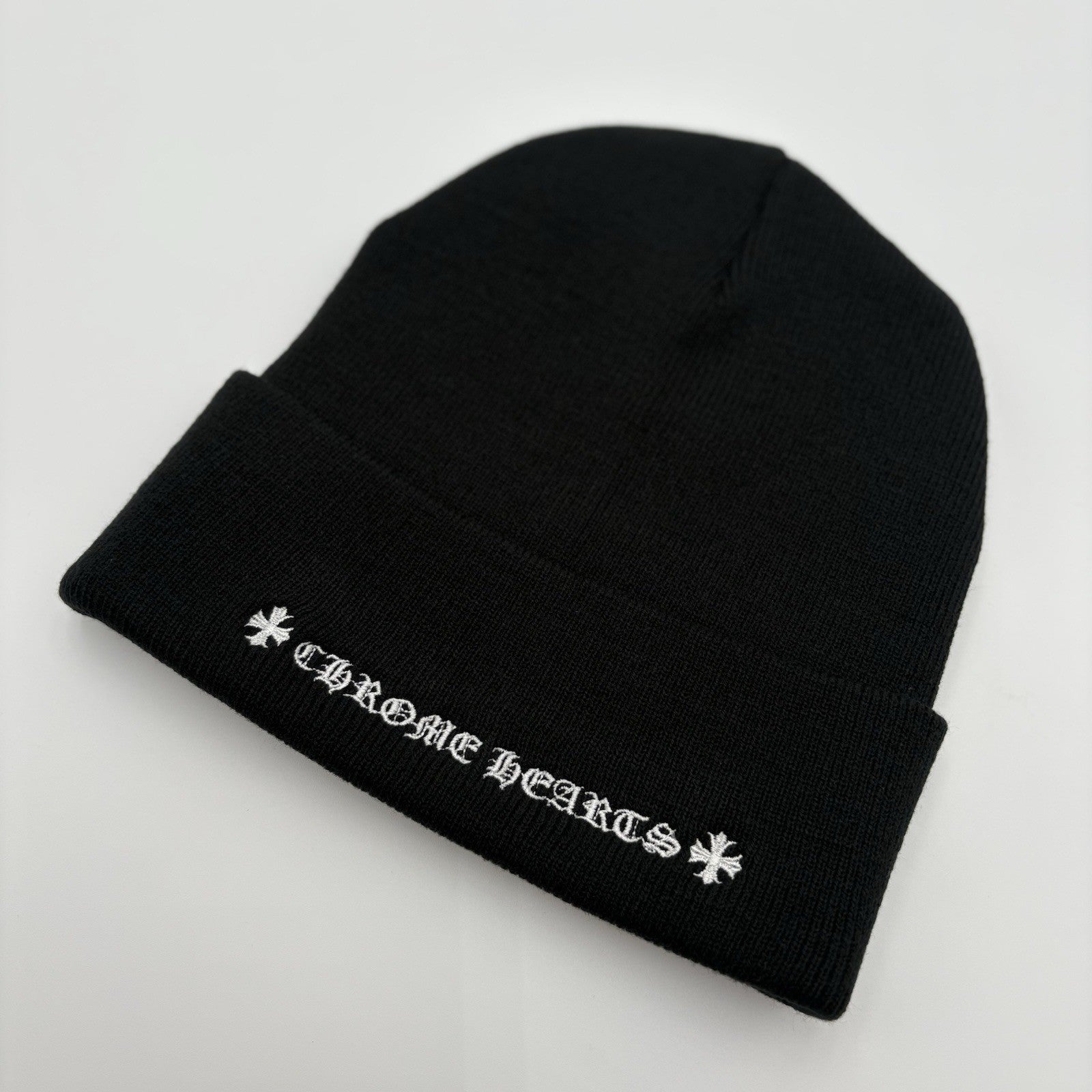 Chrome Hearts CH Logo Beanie ' Black White ' | BRAND NEW!