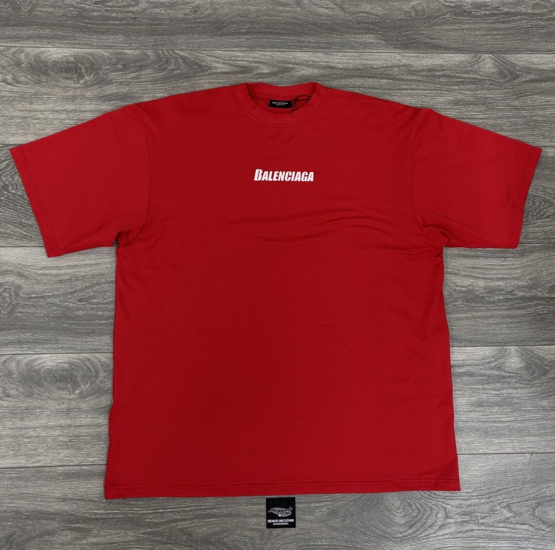 Size S - Balenciaga Oversized Swimwear Tee Red | BRAND NEW