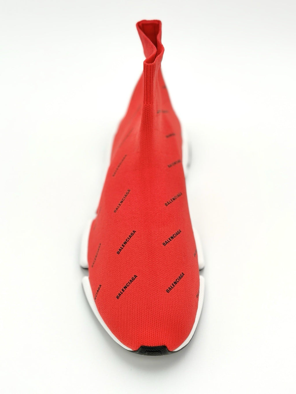 Size 44 (11 US) Balenciaga Speed 2.0 ' All Over Logo Intense Red ' | BRAND NEW!
