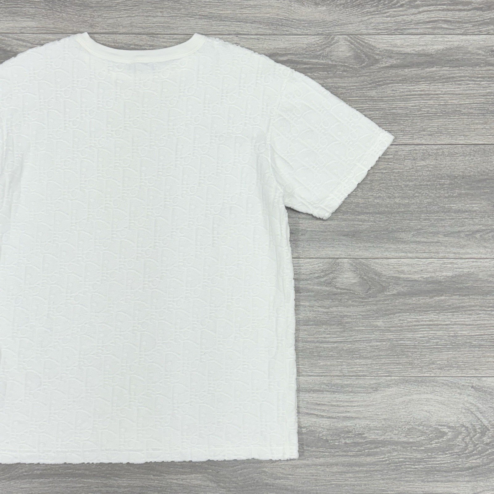 Size XS - Dior Oblique Relaxed Fit Terry Cotton Jacquard T-Shirt ' Off White '