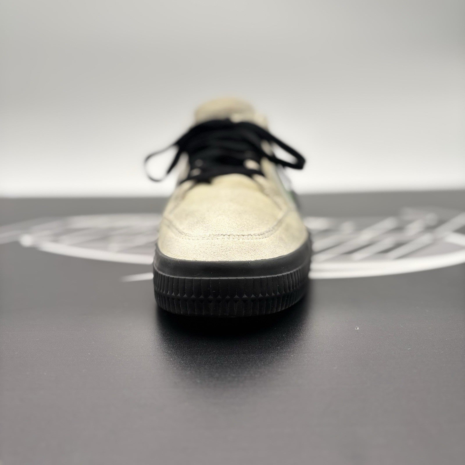 Size 41 (8 US) Off-White Vulc Sneaker ' Canvas White, Black ' | GOOD CONDITION!