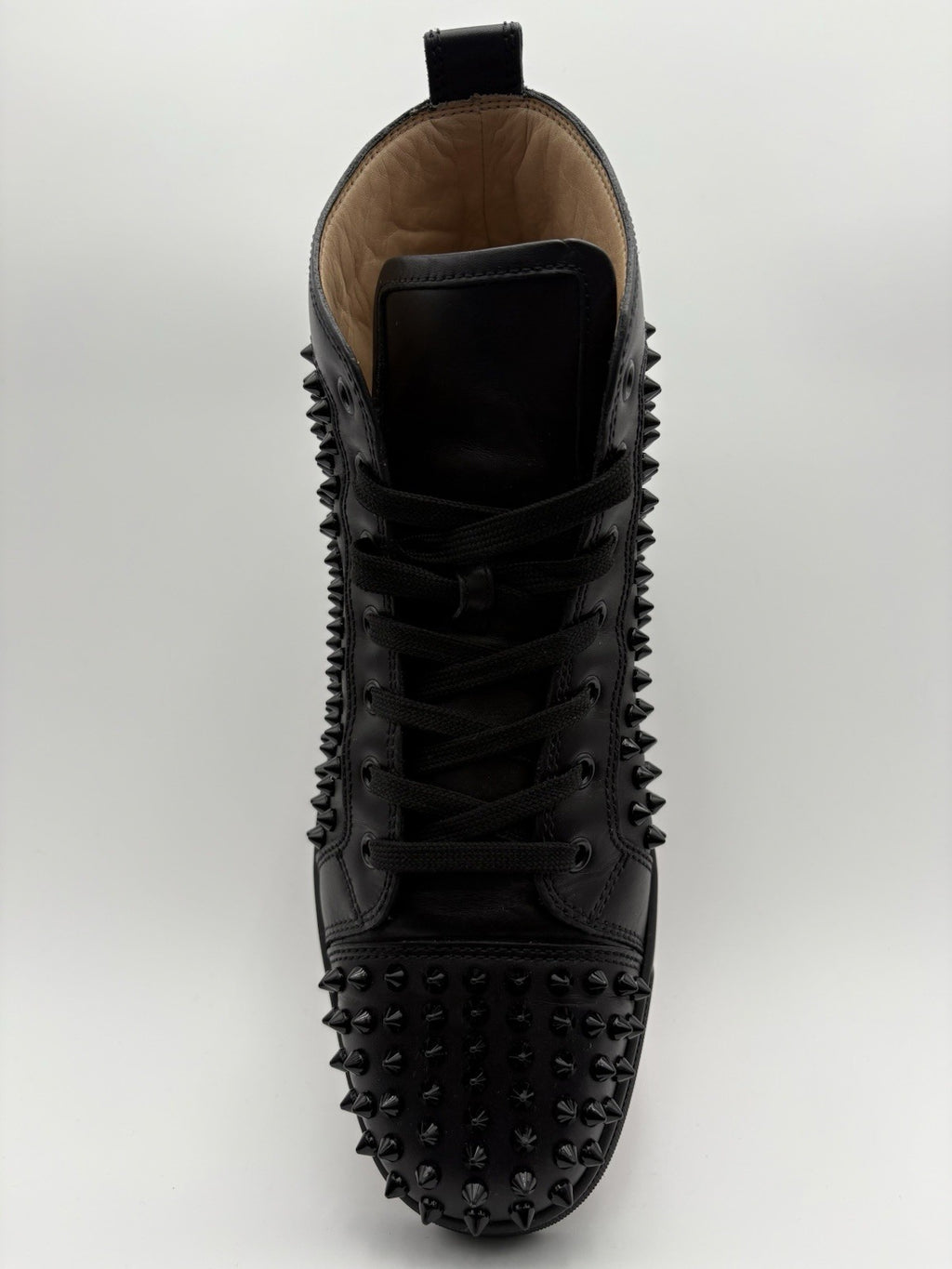 Size 43 (10 US) Christian Louboutin High Spikes ' Black ' | GREAT CONDITION!