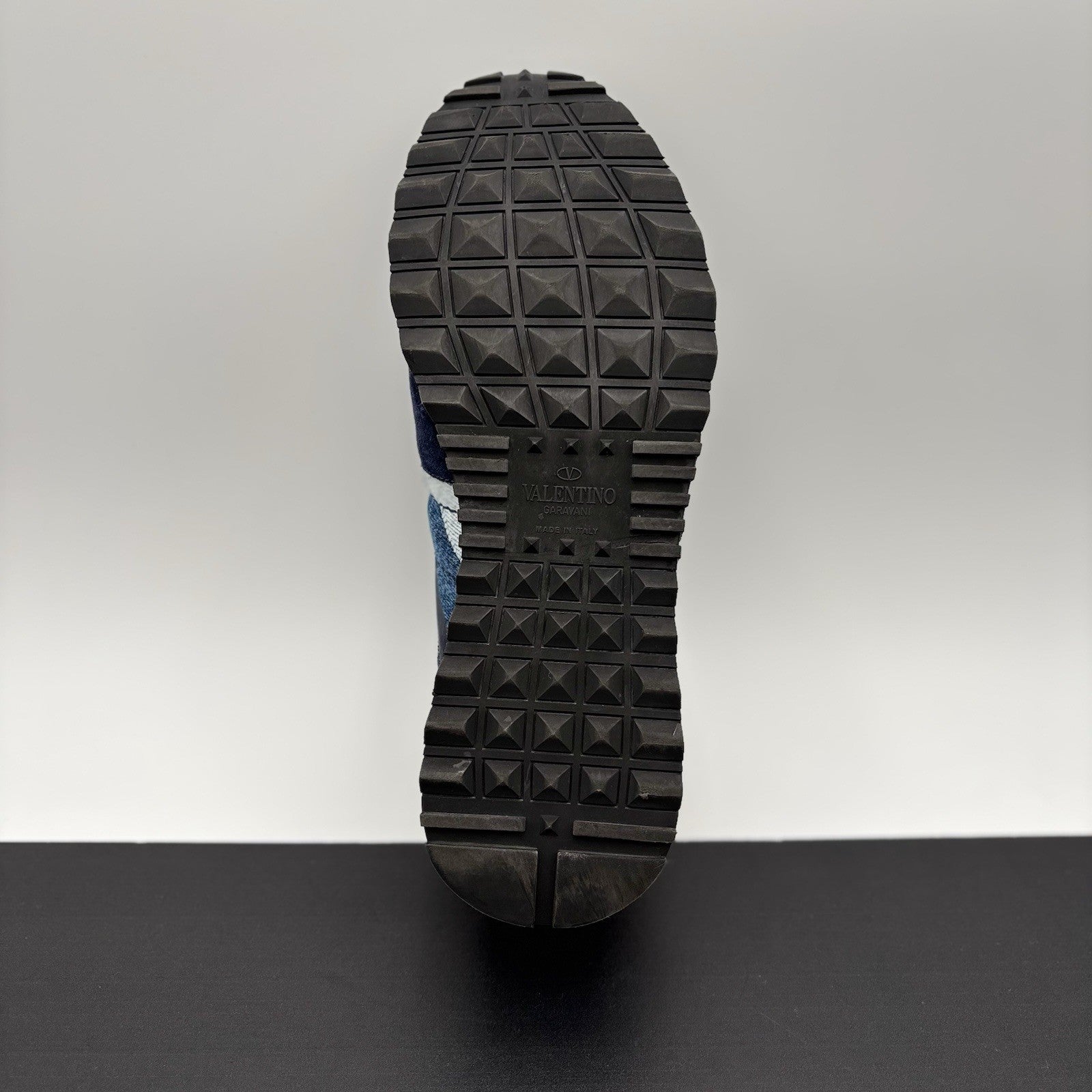 Size 41 EU (8 US) - Valentino Denim RockRunner Camo ‘ Blue, Red ‘ | GREAT COND!