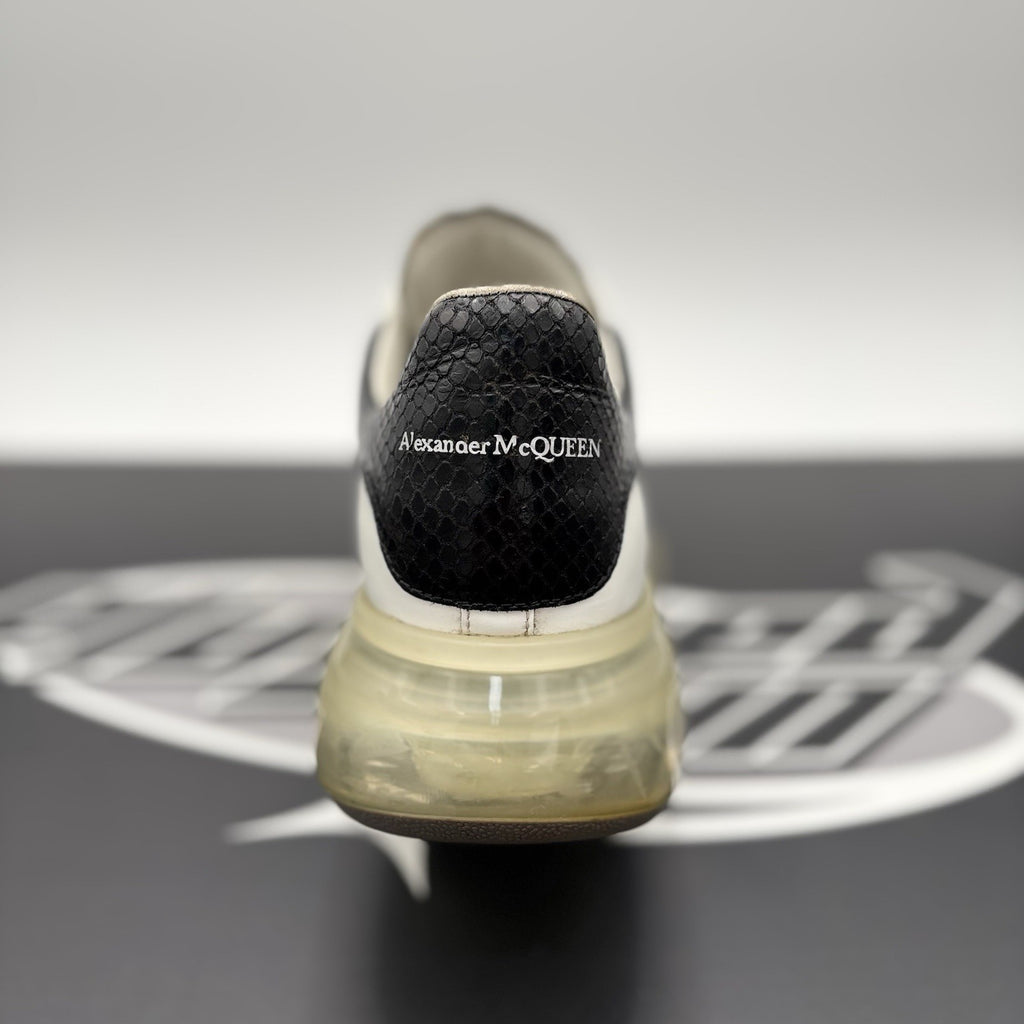 Size 42 (9 US) Alexander McQueen ' Transparent Sole, Snakeskin ' | GREAT!