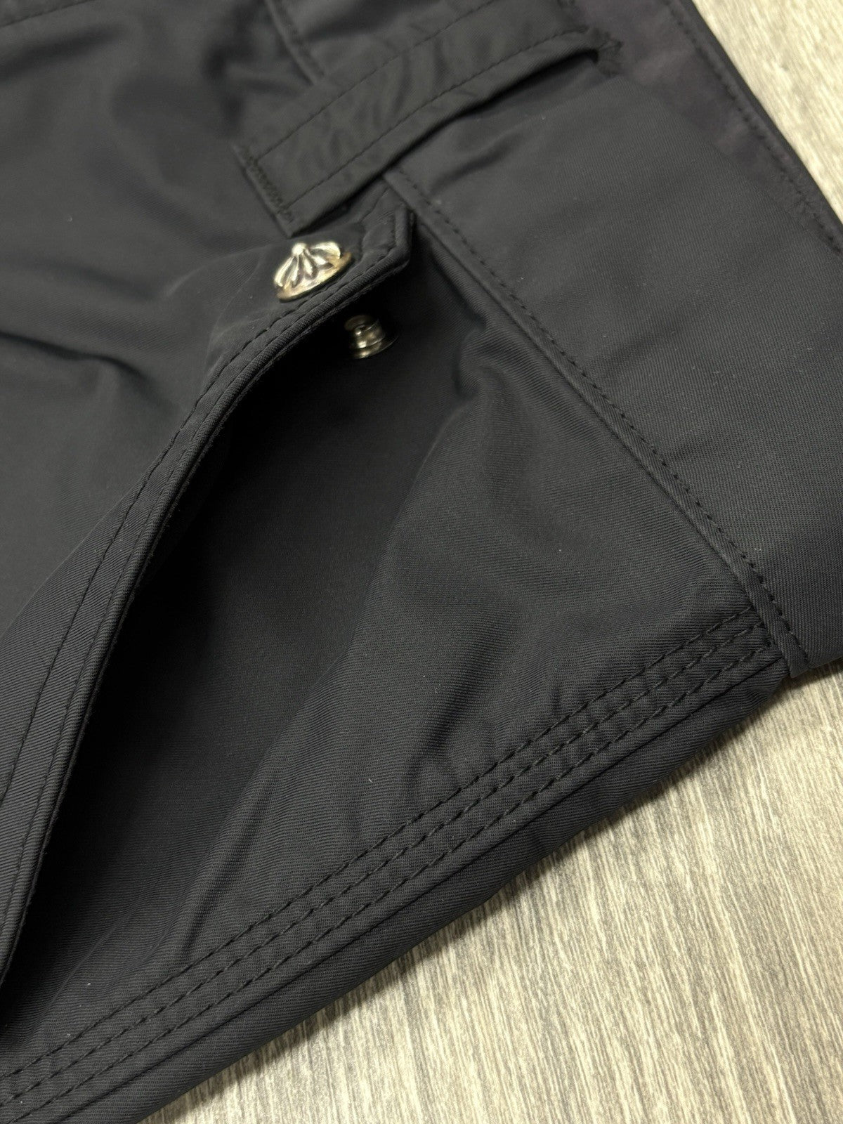 Size 30 - Chrome Hearts Leather Knee Carpenter Pants ' Black ' | WORN 1-3X