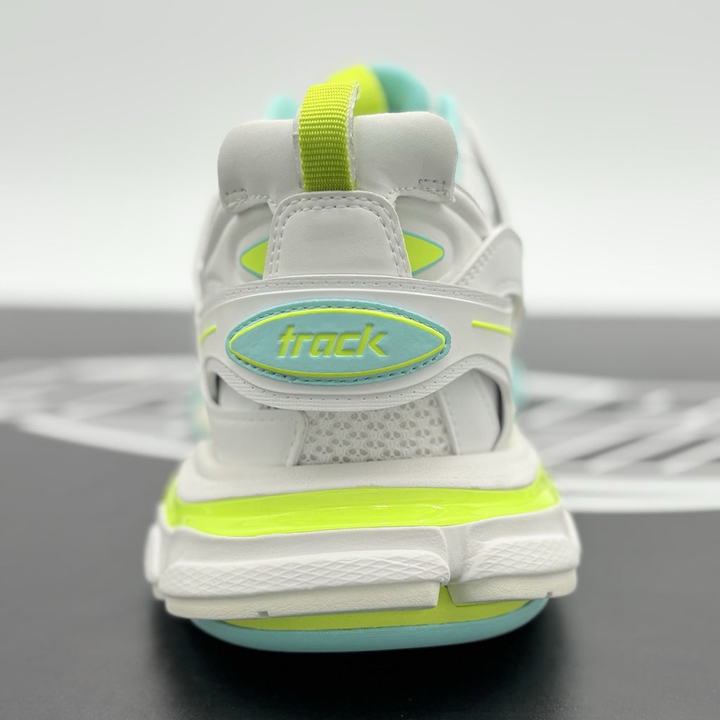 Size 42 (9 US) - Balenciaga Track ' White Yellow Blue ' | BRAND NEW!