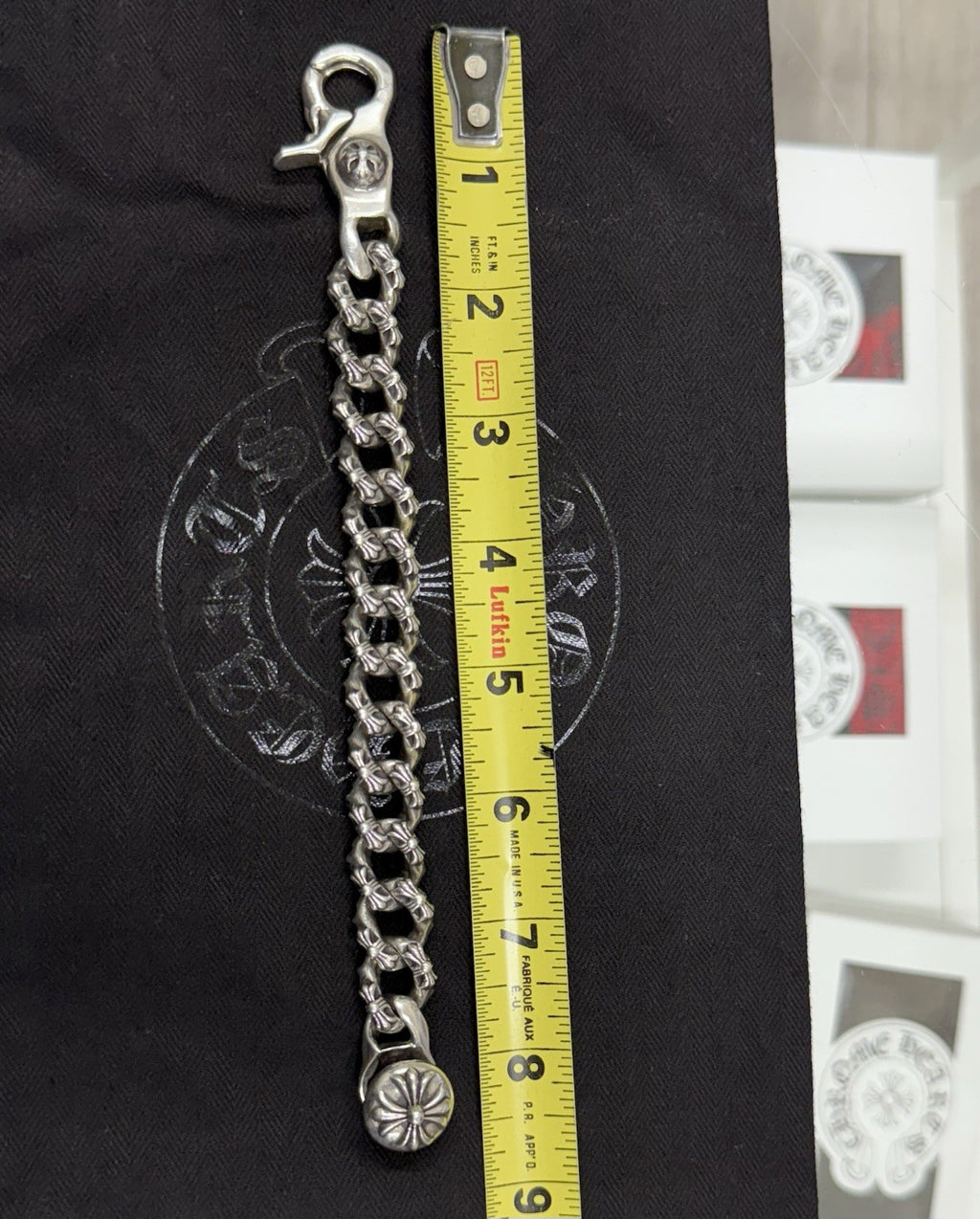 Chrome Hearts Bracelet | 925 Sterling Silver | Fancy Link | LOBSTER CLASP