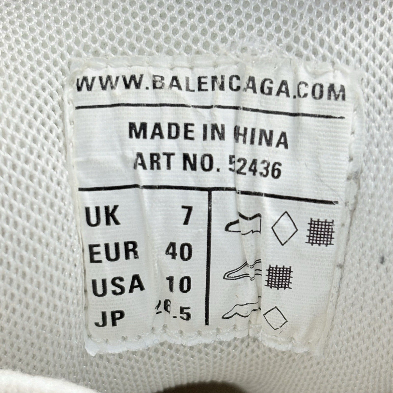 Size 40 - Balenciaga Track ' White ' | GREAT CONDITION!