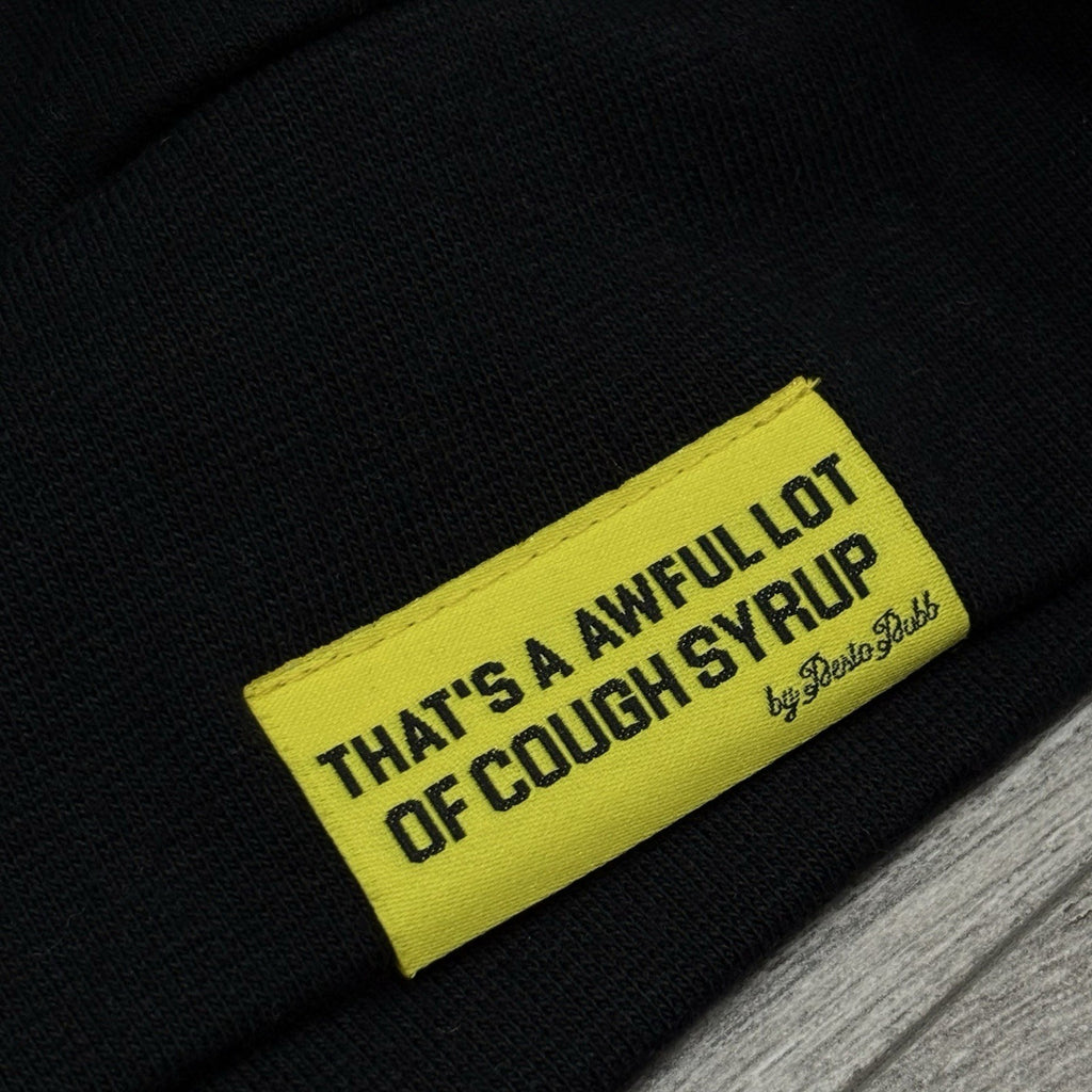 Size M - Thats A Awful Lot Of Cough Syrup Hoodie ' Black ' | NEW!