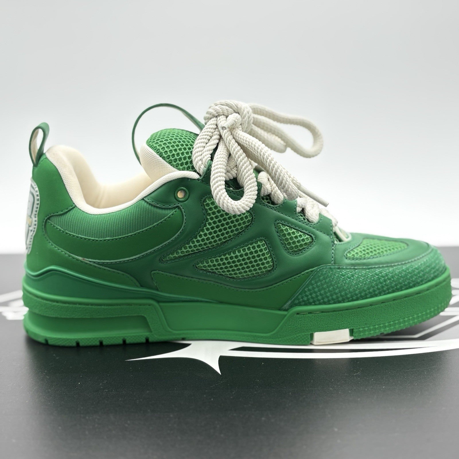 Size 8 LV (9-9.5 US) - Louis Vuitton Skate ' Green White ' | SUPER CLEAN!