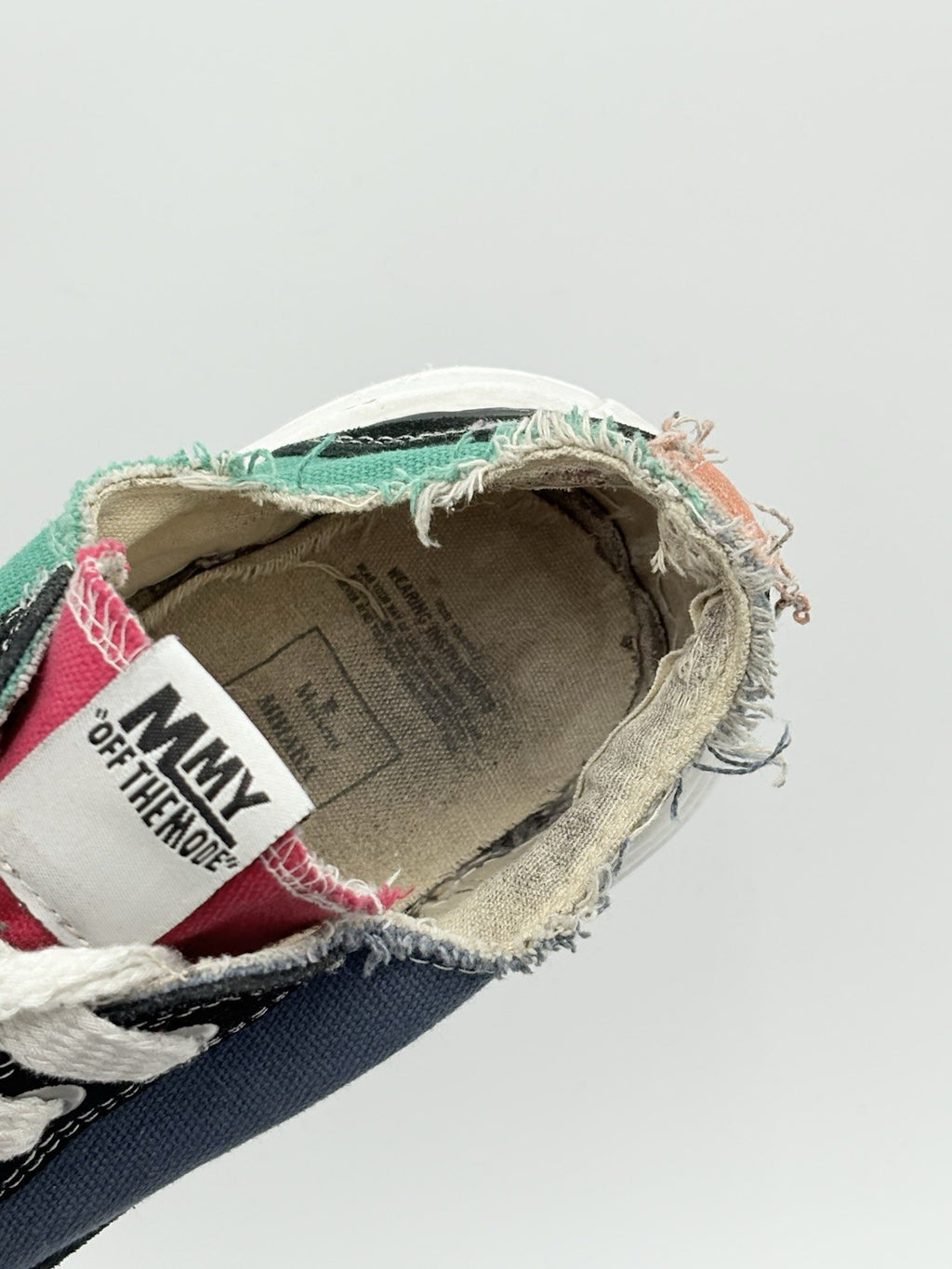 Size 44 (11 US) Maison Mihara Yasuhiro OG Sole Canvas ' Multi Color '
