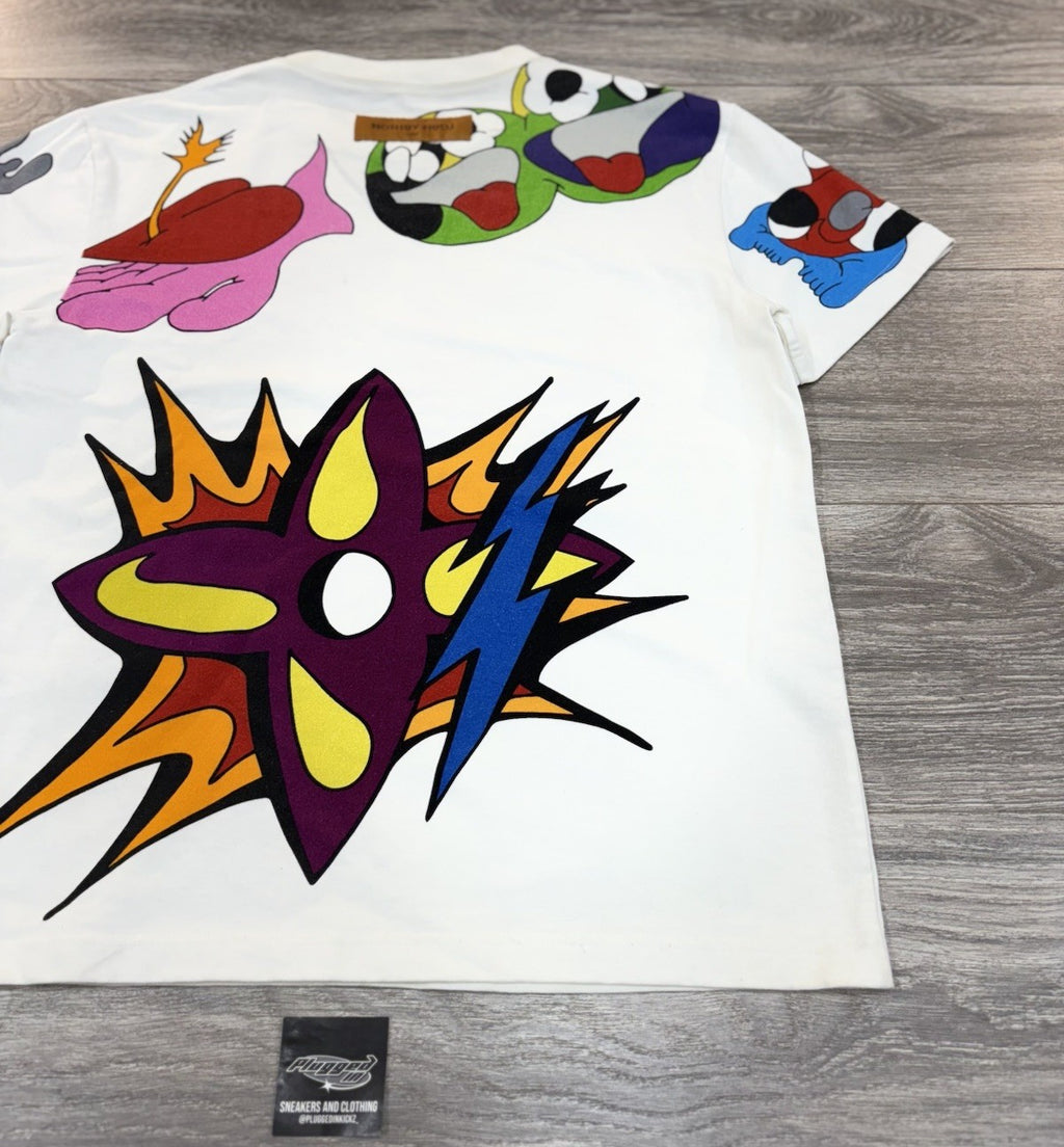 Size Small - Louis Vuitton Cartoon Short Sleeve T-Shirt ' White ' | EXCELLENT!