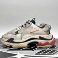Size 43 (10 US) - Balenciaga Triple S ' Silver, Red, Black '
