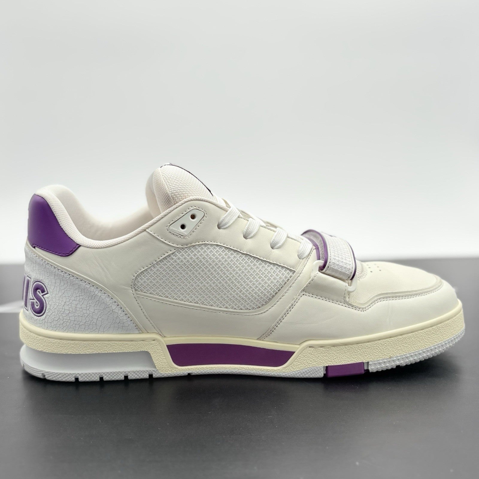 Size 12 LV (13-13.5 US) Louis Vuitton Strap Trainer ' Purple ' | SUPER CLEAN!