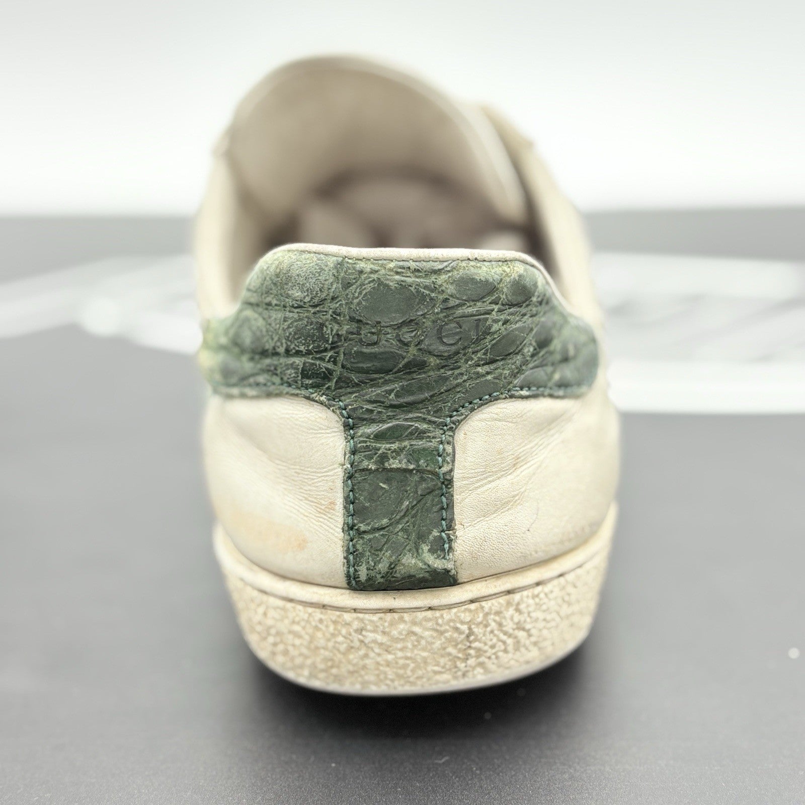 Size 10 G (10.5 US) - Gucci Ace ' Embroidered Snake '