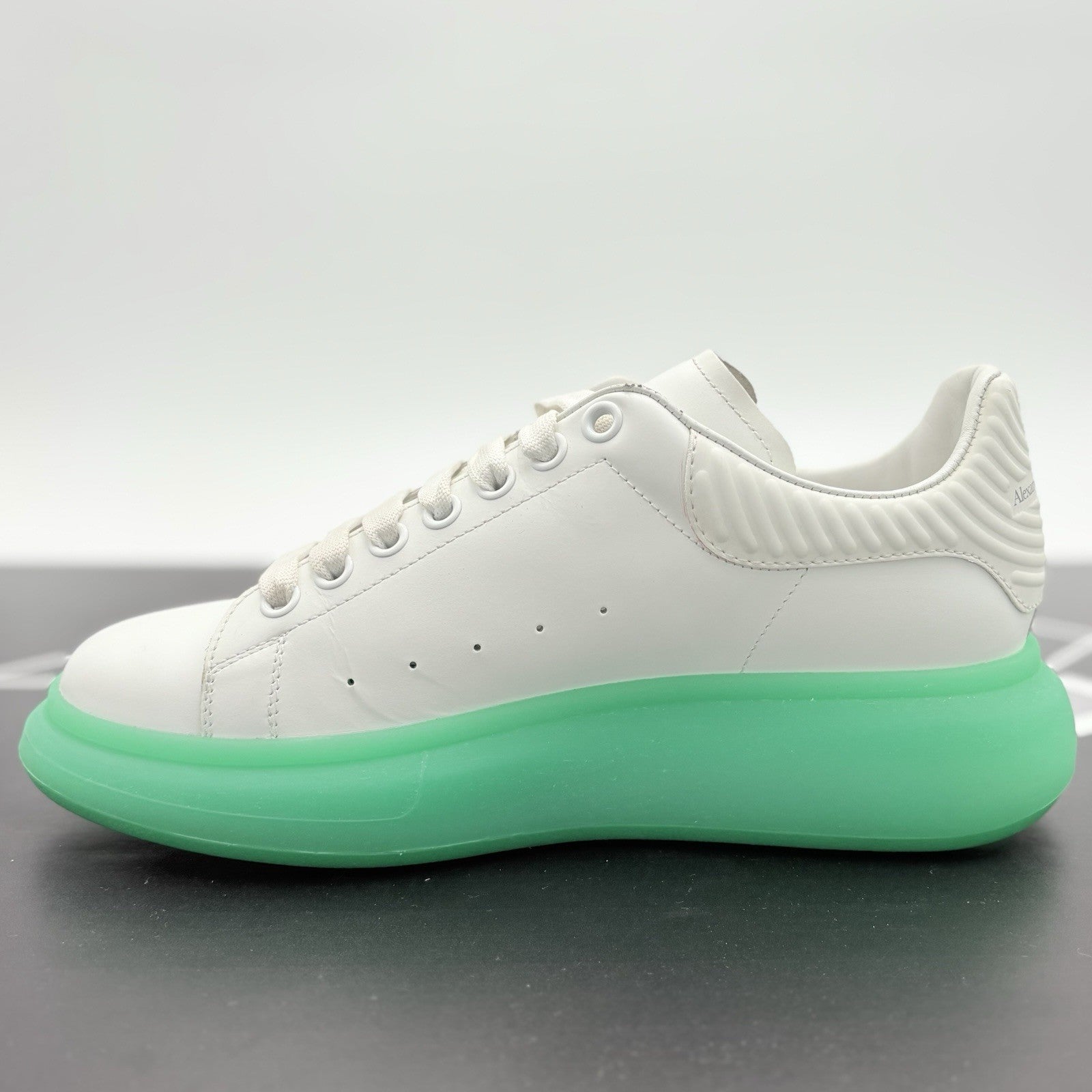 Size 41 (8 US) Alexander McQueen Oversized ' White Green Sole ' | SUPER CLEAN!