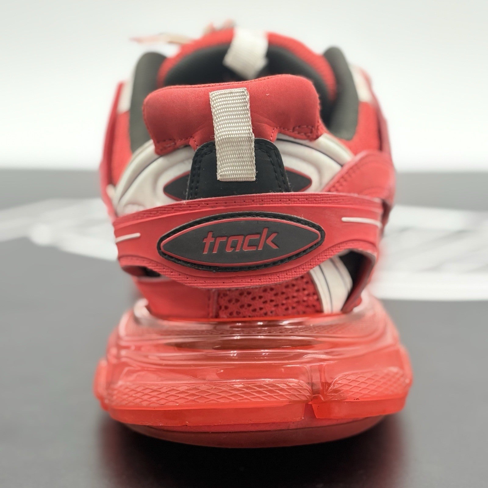 Size 42 (9 US) - Balenciaga Track Clear Sole ' Red ' | GOOD CONDITION!