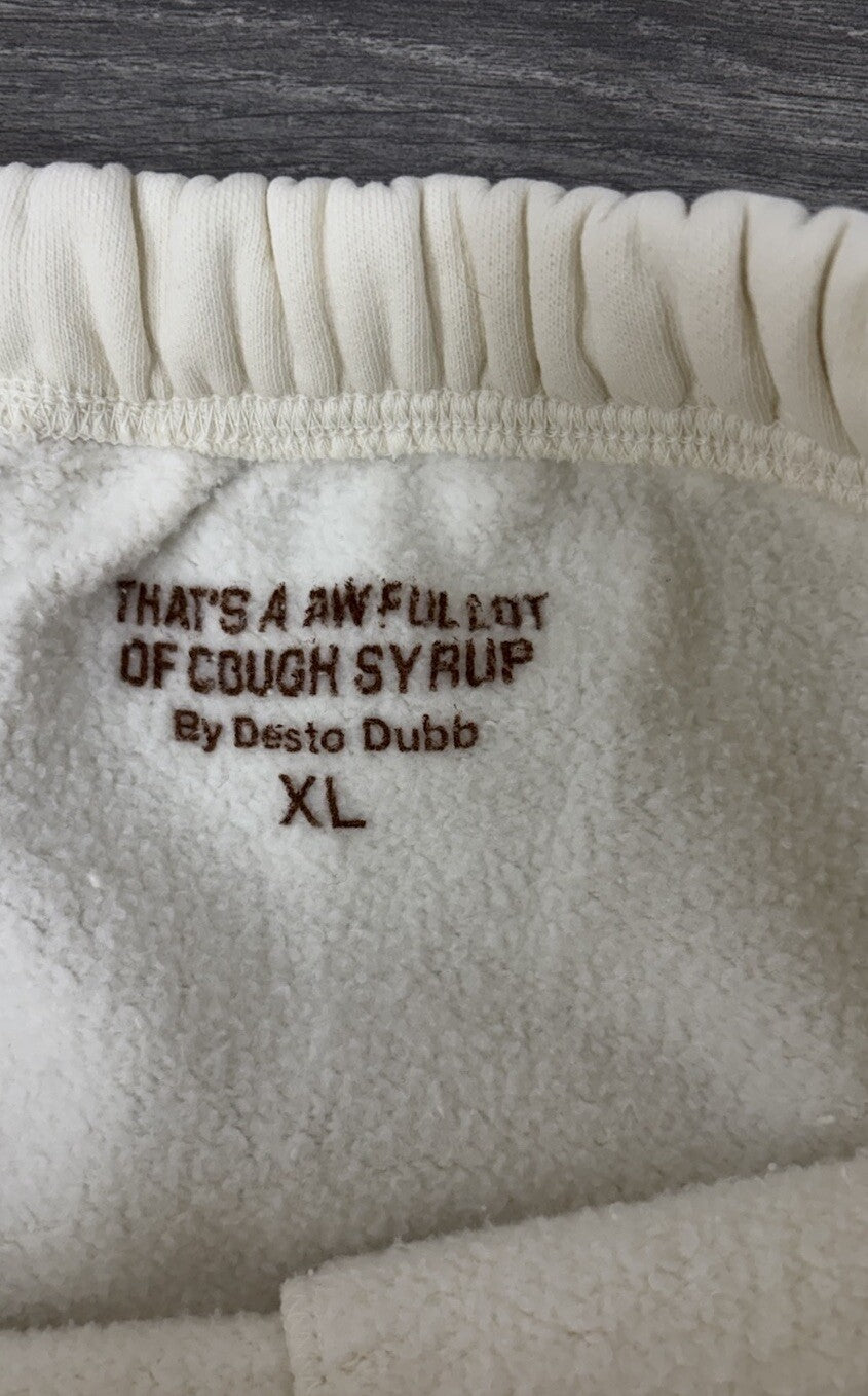 Size XL - That's A Awful Lot Of Cough Syrup Sweats x MLK ‘ Tan ‘ | NEW!