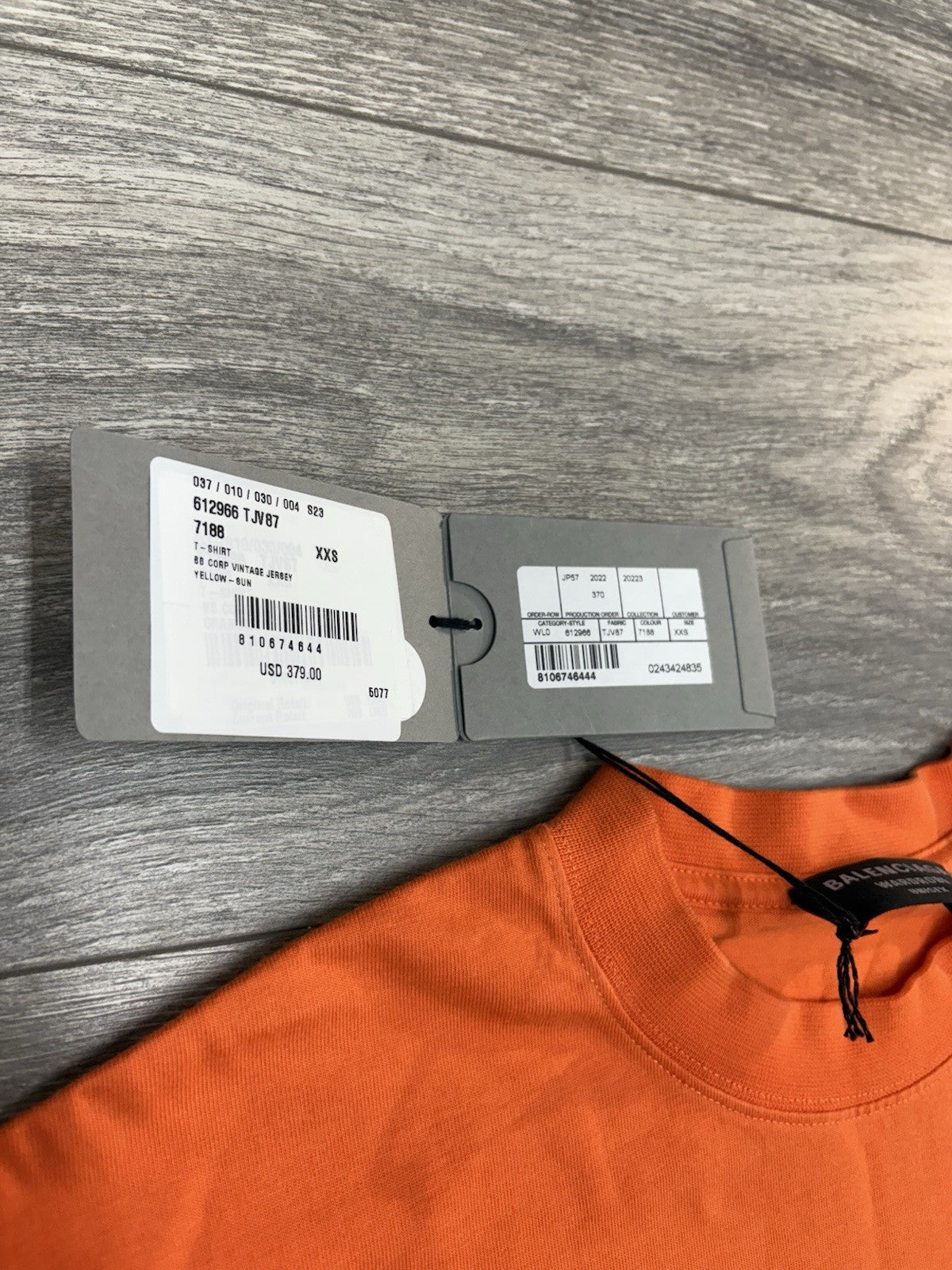 Size XXS - Balenciaga Casual T-Shirt ' Fluorescent Orange ' | NEW!