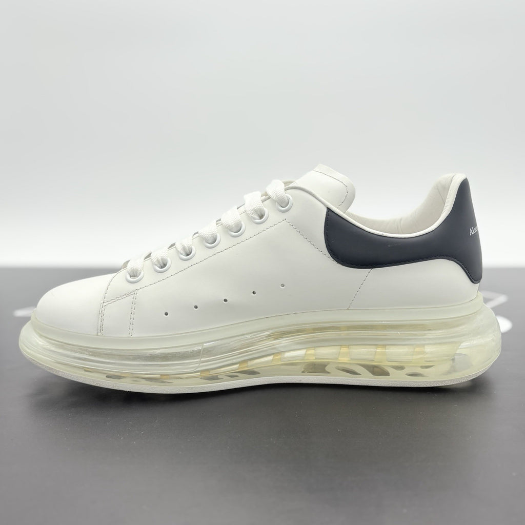 Size 44 (11 US) Alexander McQueen Clear Sole ' Black White ' | GOOD CONDITION!